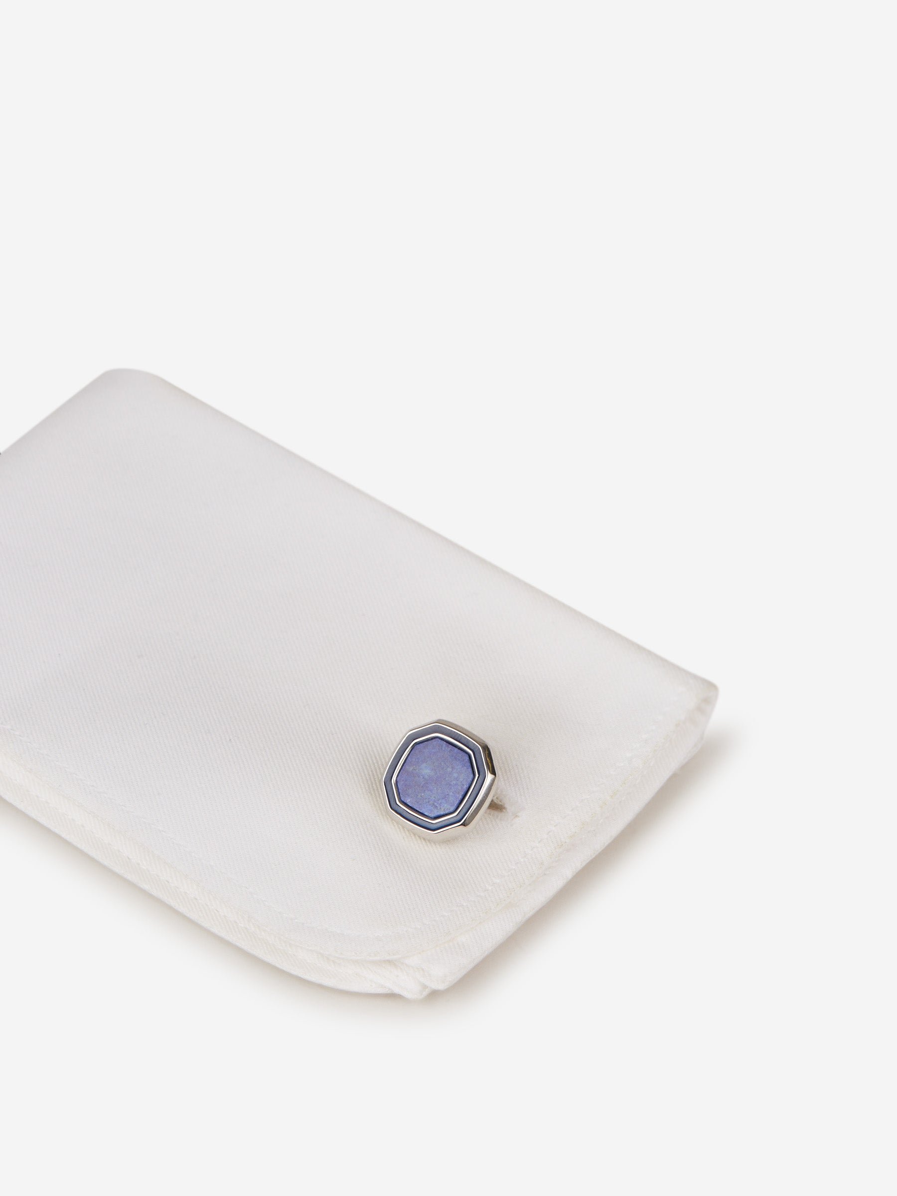 Tateossian Hombre Barcelona Gemelos Octágono color Azul Marino sku 696-000971 02 - Foto 3