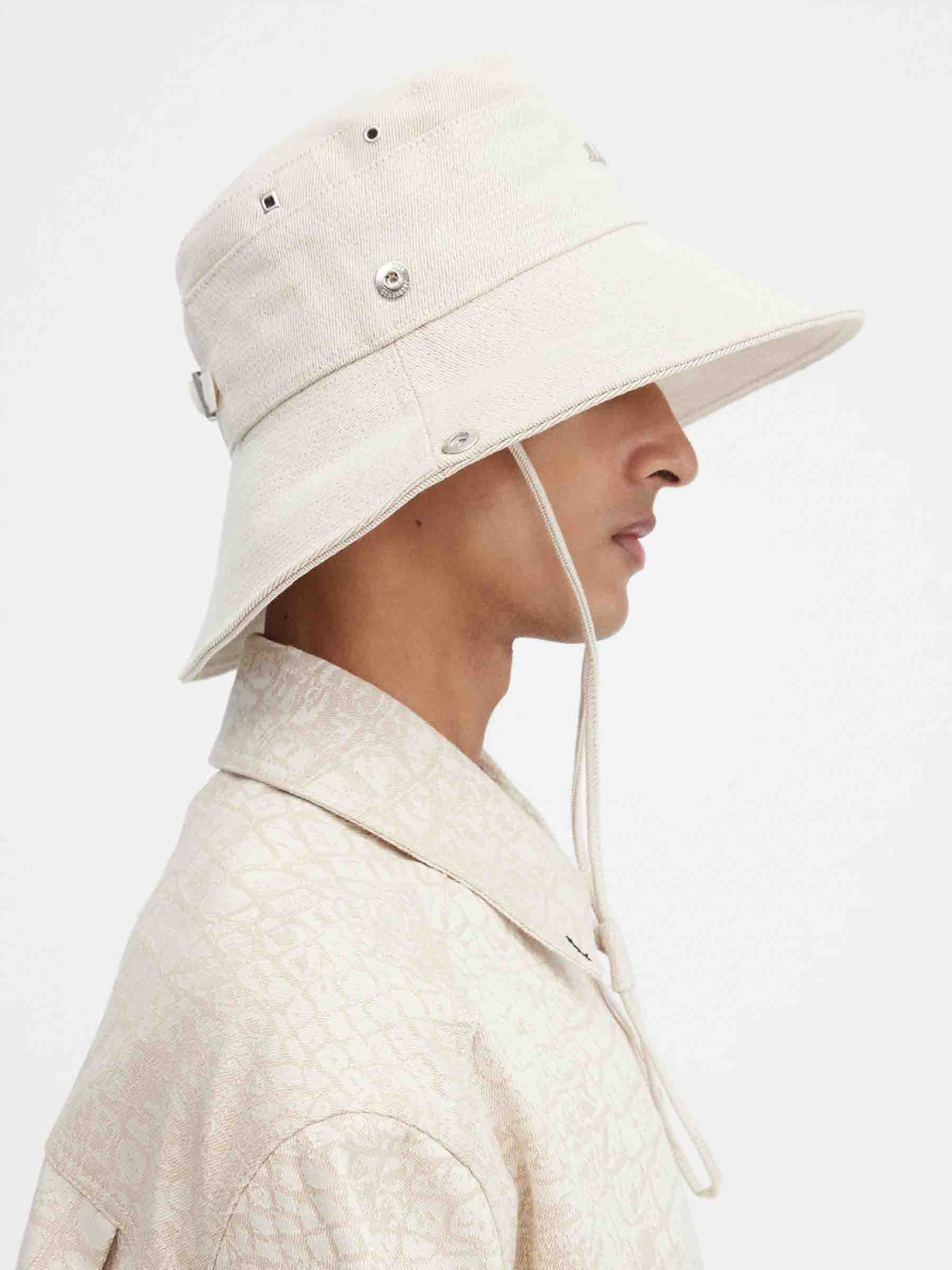 Jacquemus Hombre Barcelona Sombrero Le Bob de-Nîmes color Crema sku 697-000240 01 - Foto 3