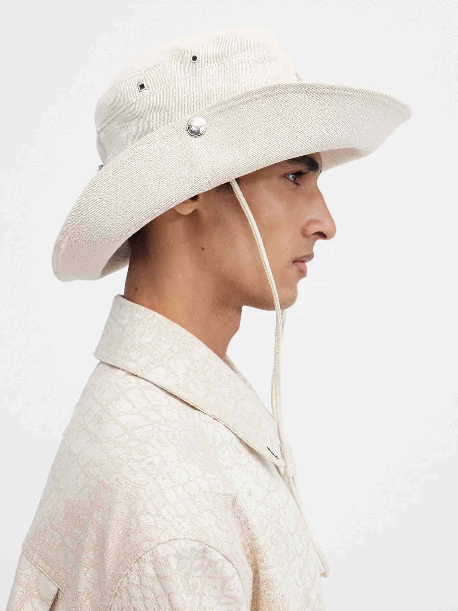 Jacquemus Hombre Barcelona Sombrero Le Bob de-Nîmes color Crema sku 697-000240 01 - Foto 5