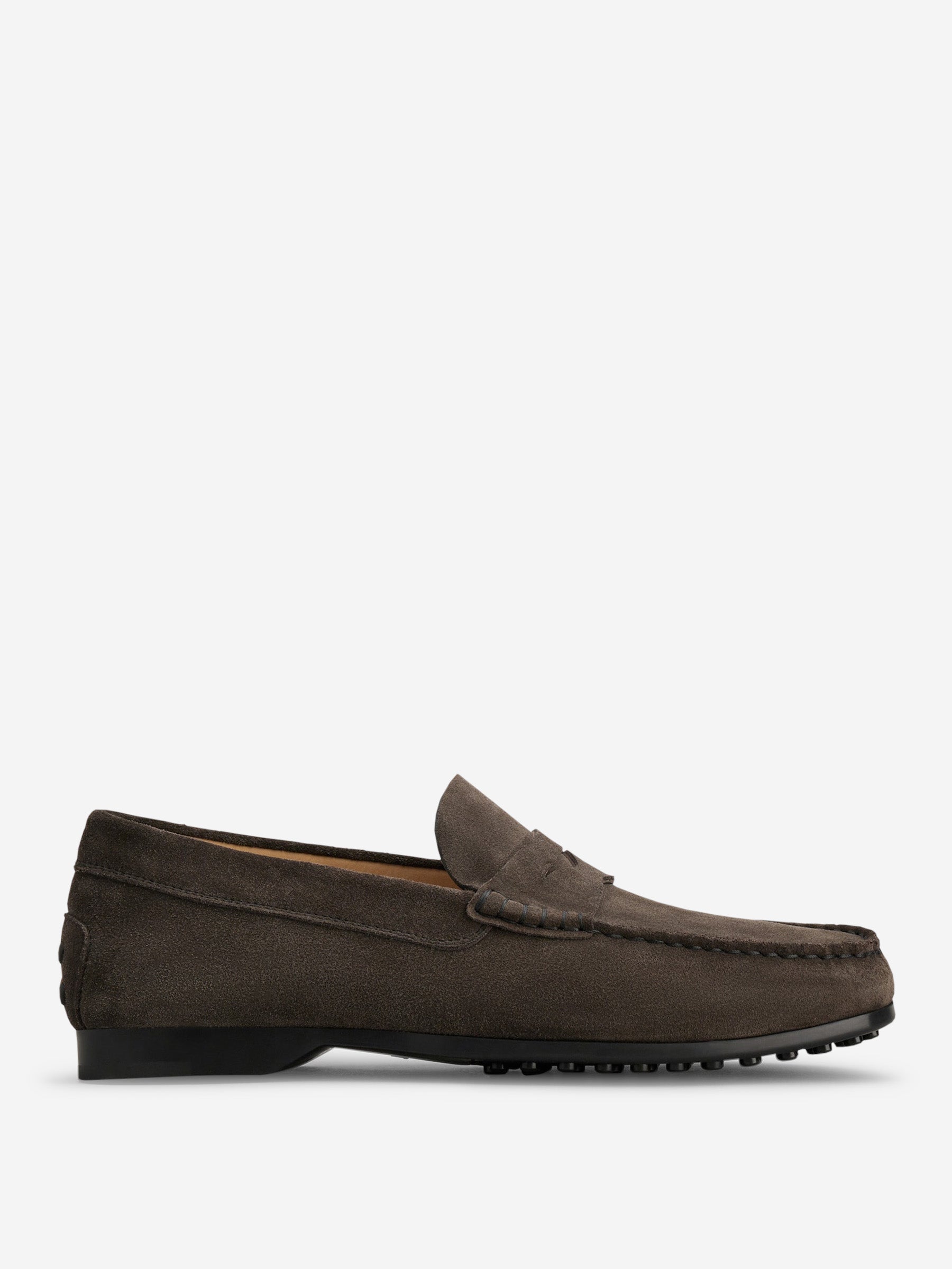 Tod's Hombre Barcelona Mocasines Piel Ante color Marrón Oscuro sku 611-004453 01 - Foto 1