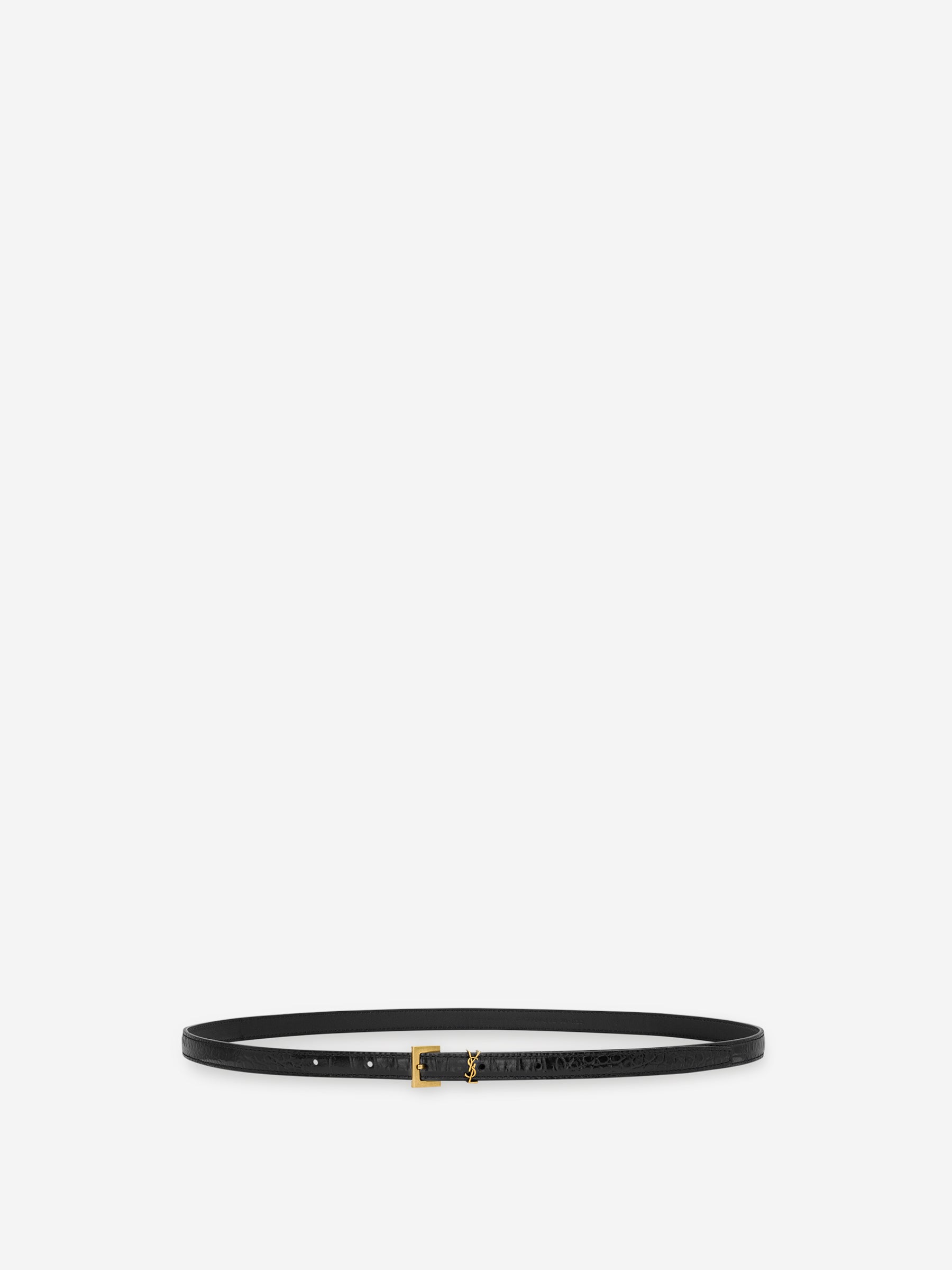 Saint Laurent Mujer Barcelona Cinturón Piel Fino color Negro sku 830-000367 01 - Foto 2