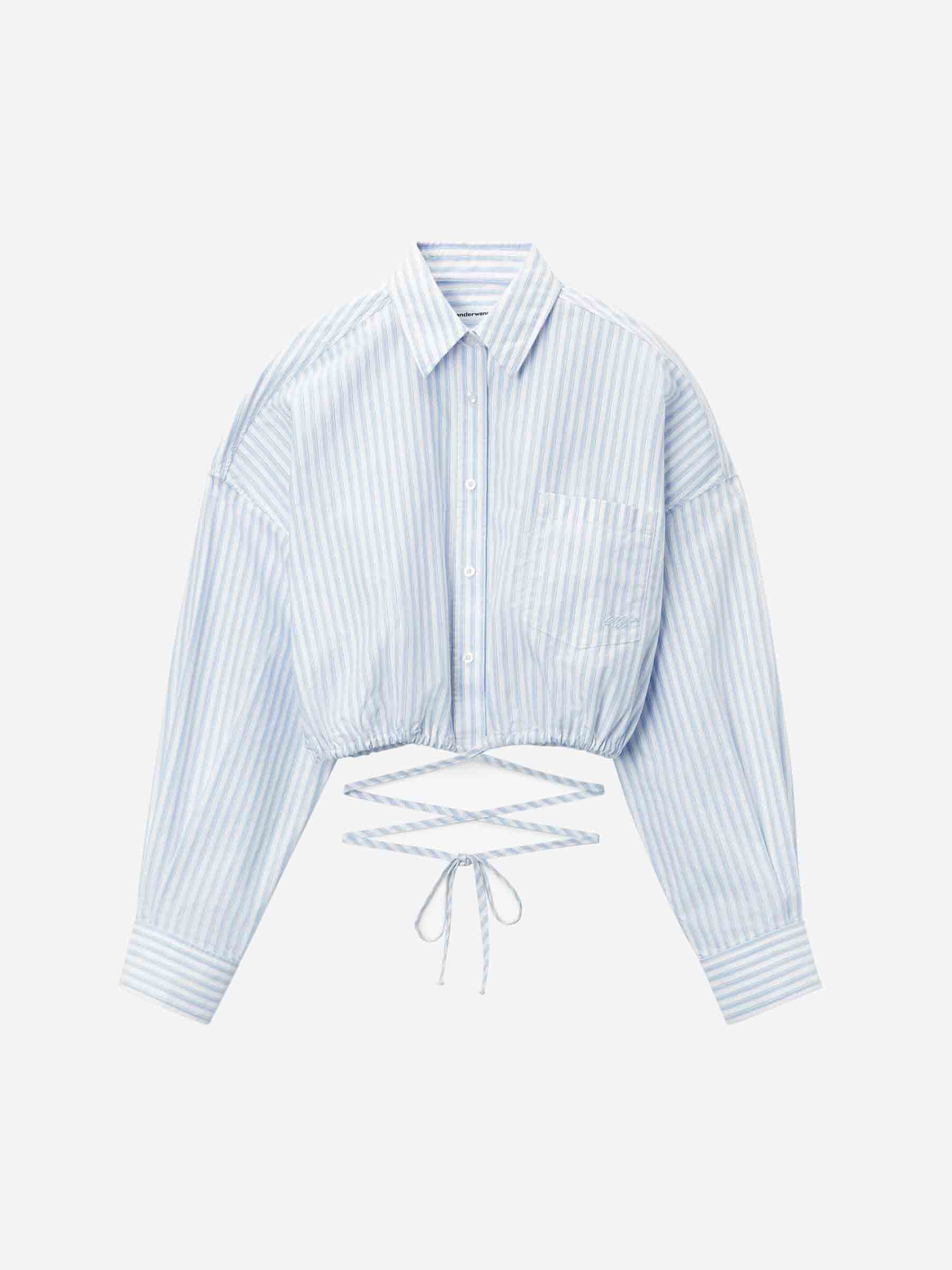 Alexander Wang – Cropped Striped Shirt Mujer 701-002244 01