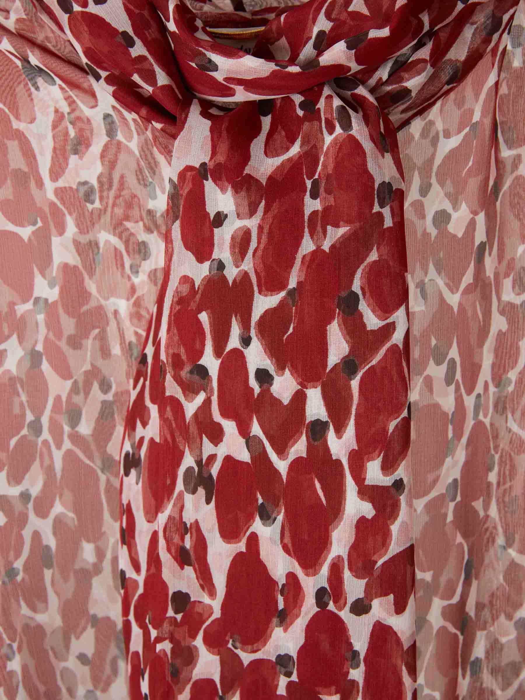 Saint Laurent Mujer Barcelona Camisa Seda Estampado color Rojo sku 701-002339 01 - Foto 3