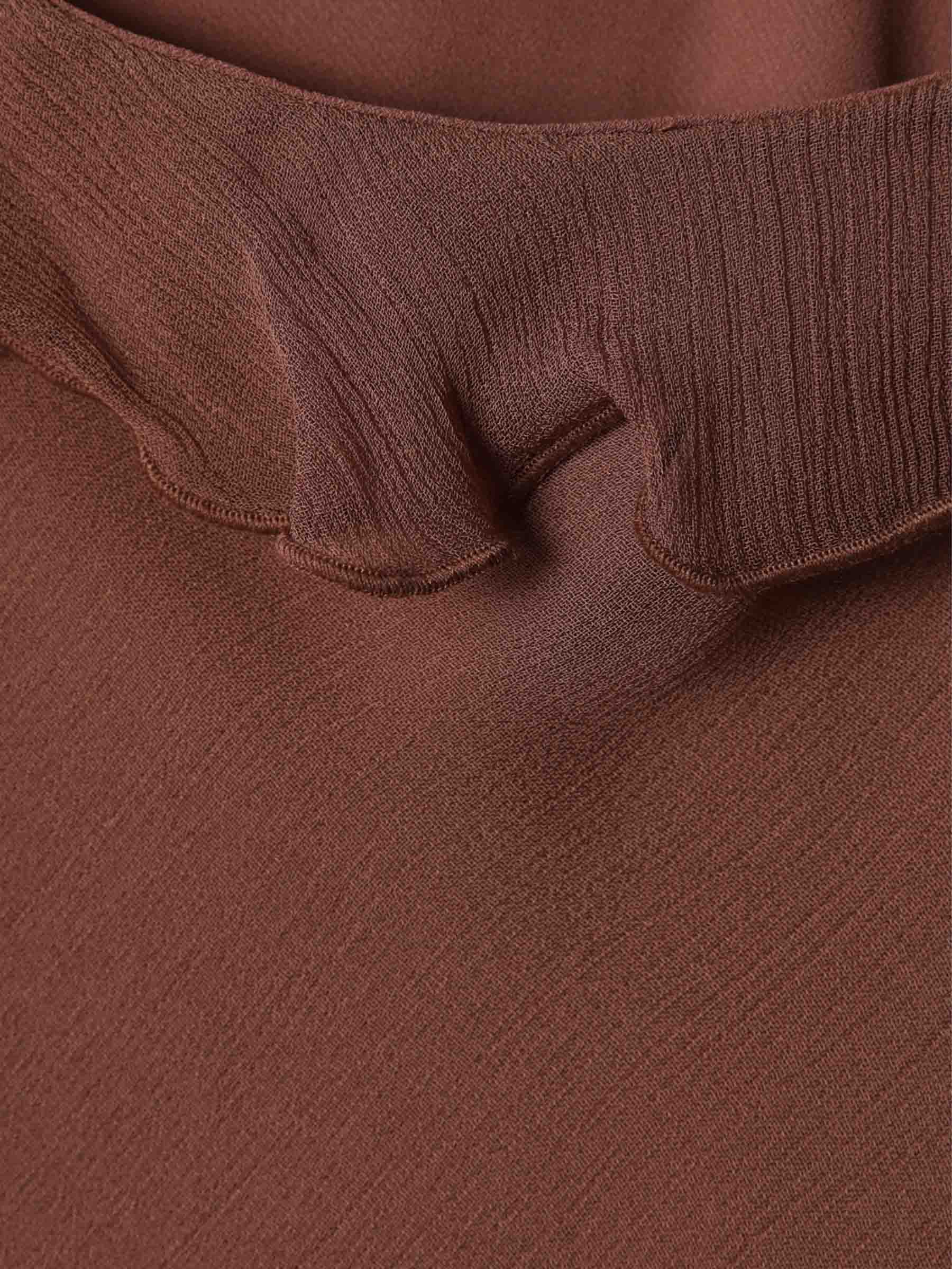 Staud Mujer Barcelona Top Volantes color Marrón sku 703-002432 01 - Foto 3