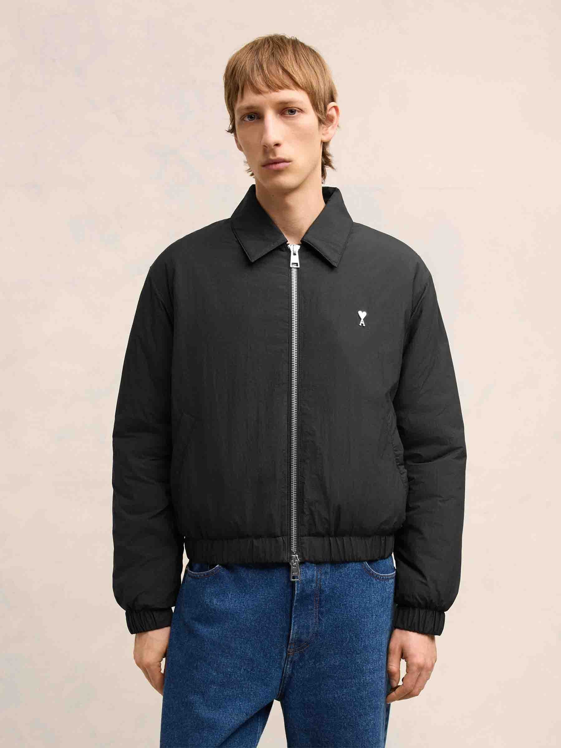 Ami Paris Hombre Barcelona Chaqueta Bomber Logo color Verde Militar sku 512-002332 01 - Foto 6