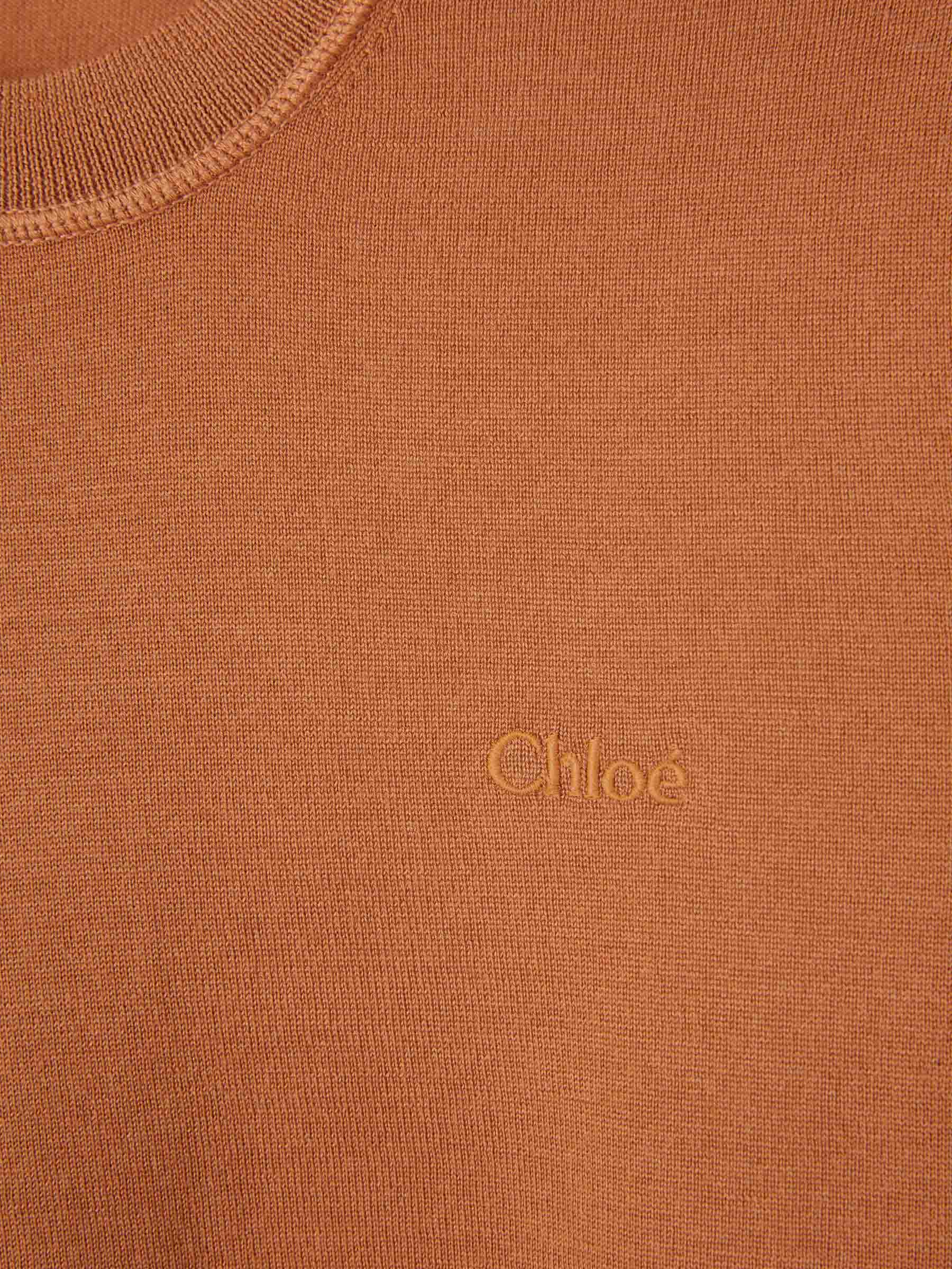 Chloé Mujer Barcelona Jersey Punto Lana color Naranja sku 711-003308 01 - Foto 3