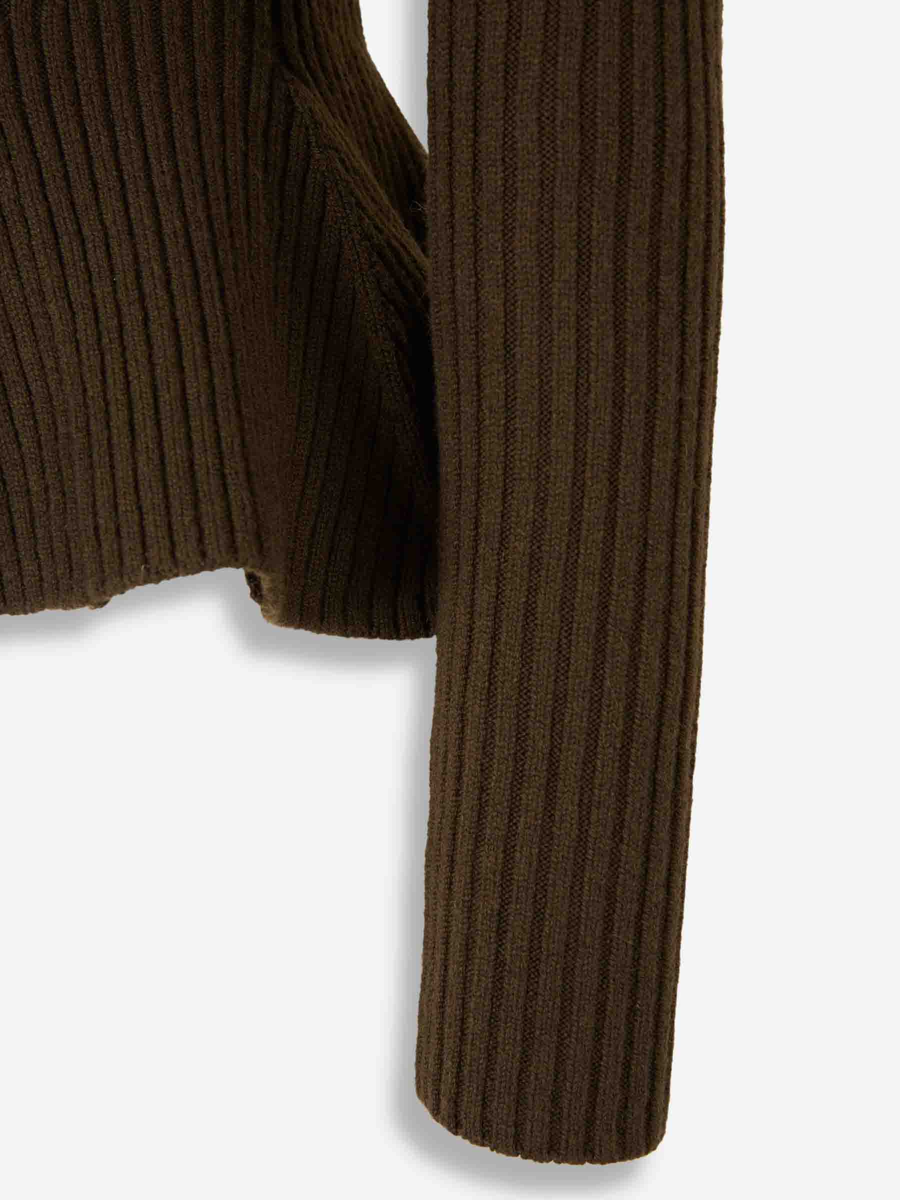 Max Mara Mujer Barcelona Jersey Cuello Alto color Verde Militar sku 711-003400 01 - Foto 4