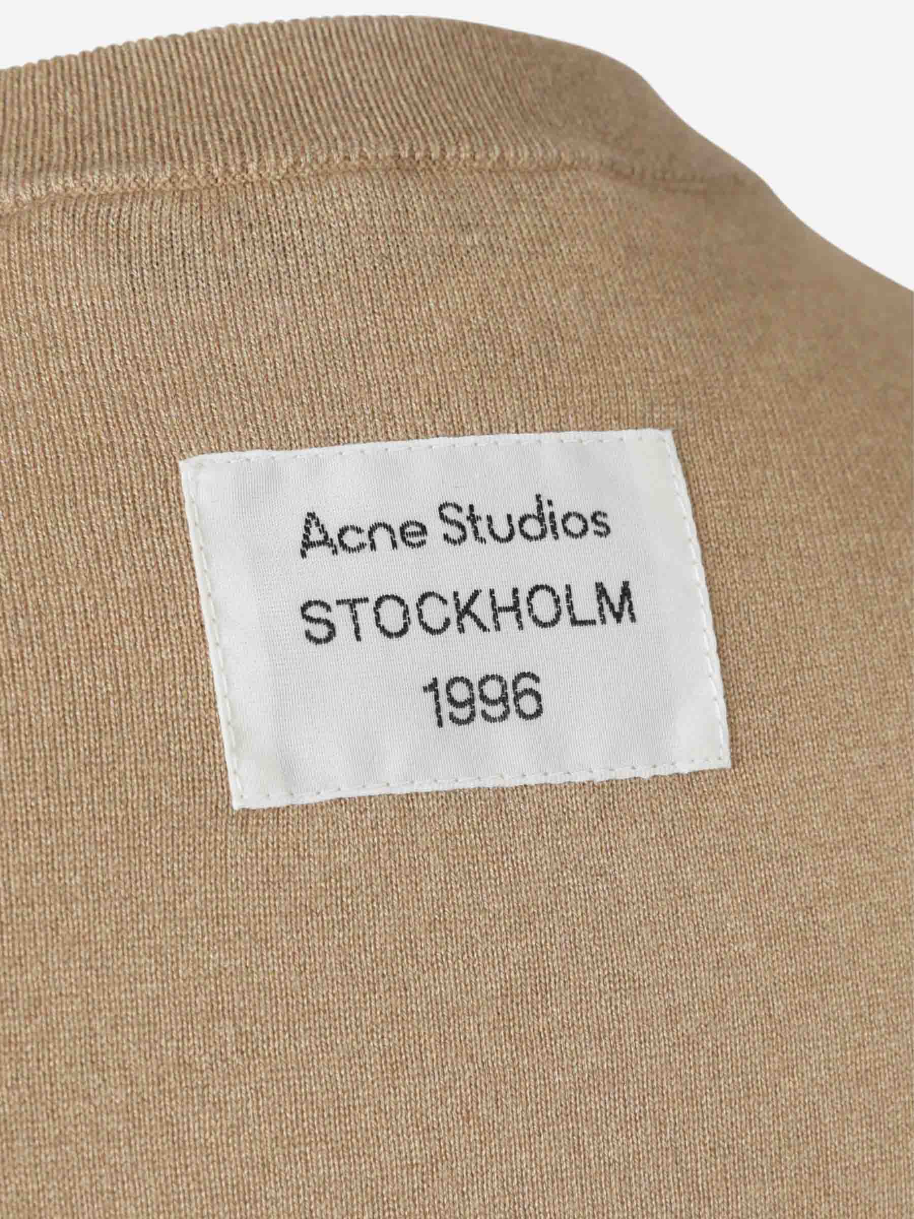 Acne Studios Mujer Barcelona Jersey Cuello Redondo color Camel sku 712-000562 01 - Foto 4