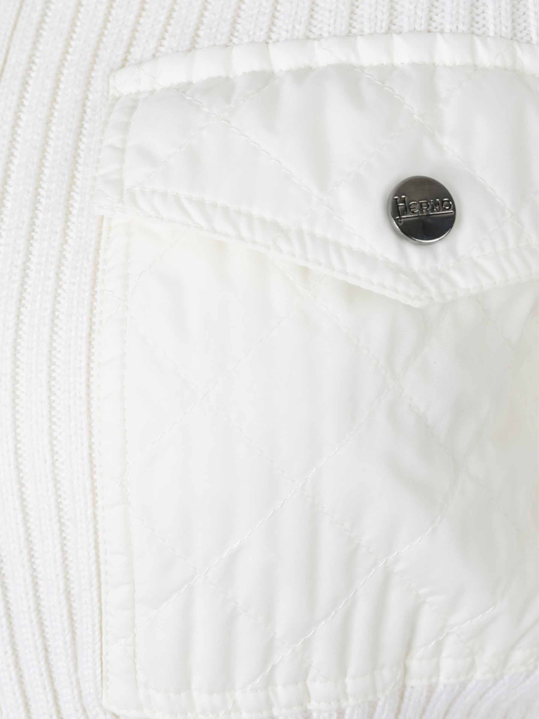 Herno Mujer Barcelona Cárdigan Cremallera Lana color Blanco sku 713-000354 01 - Foto 4