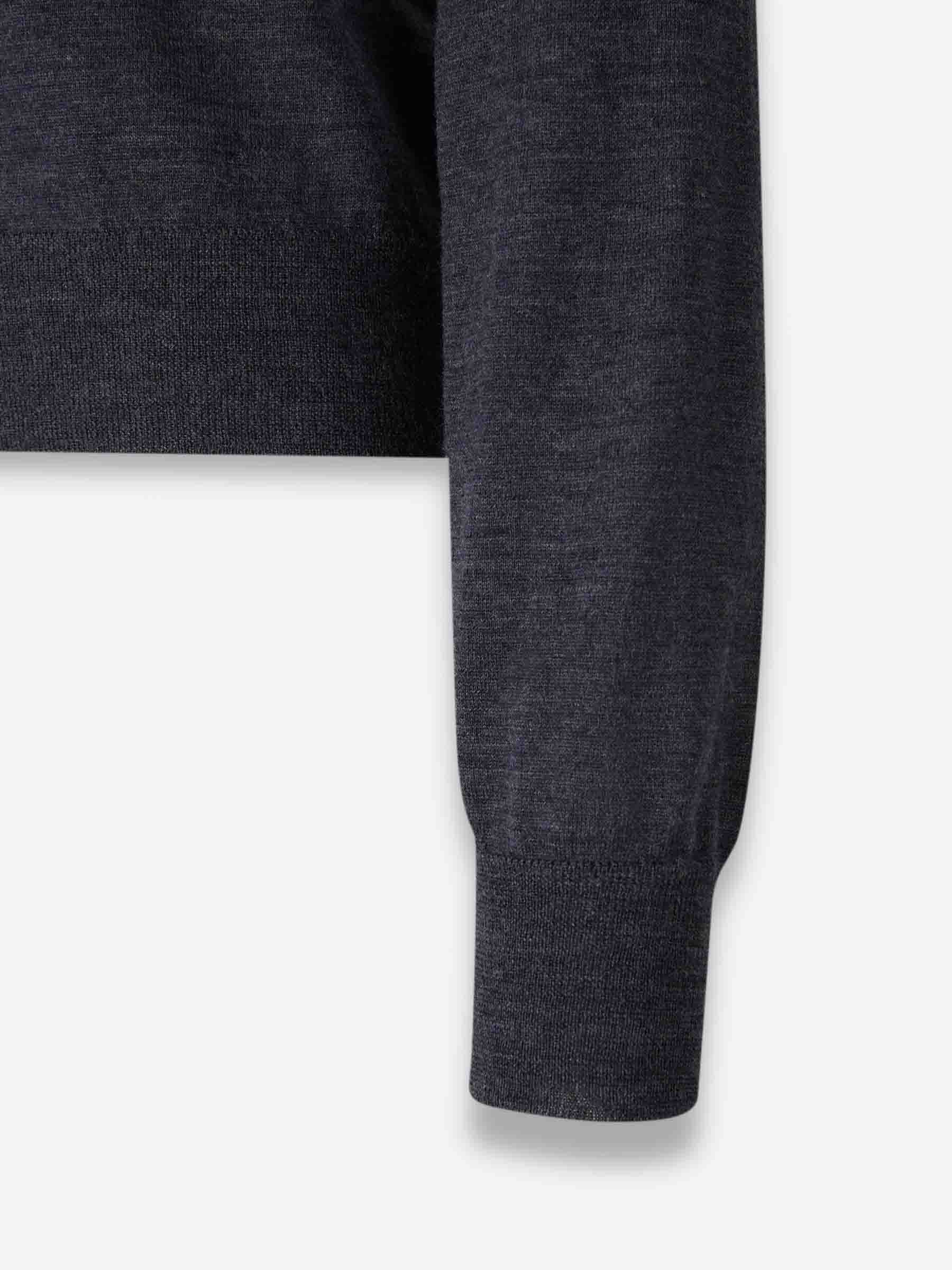 Maison Margiela Mujer Barcelona Cárdigan Punto Lana color Gris Antracita sku 713-000355 01 - Foto 4