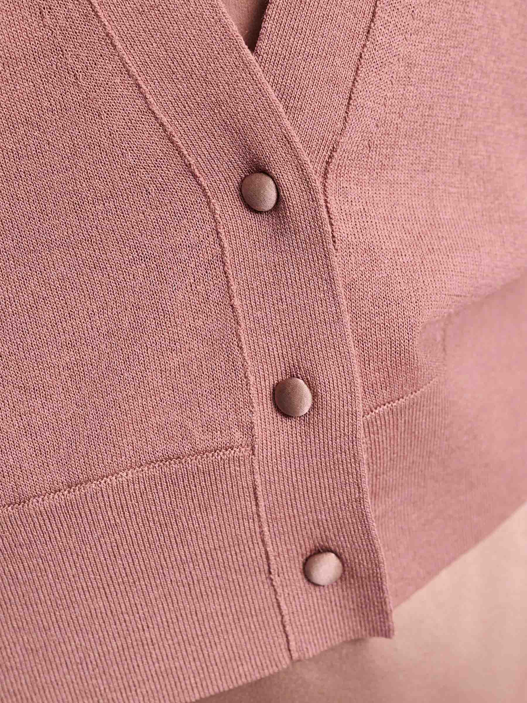 Dorothee Schumacher Mujer Barcelona Cárdigan Refined Essentials color Rosa Envejecido sku 713-000373 01 - Foto 3