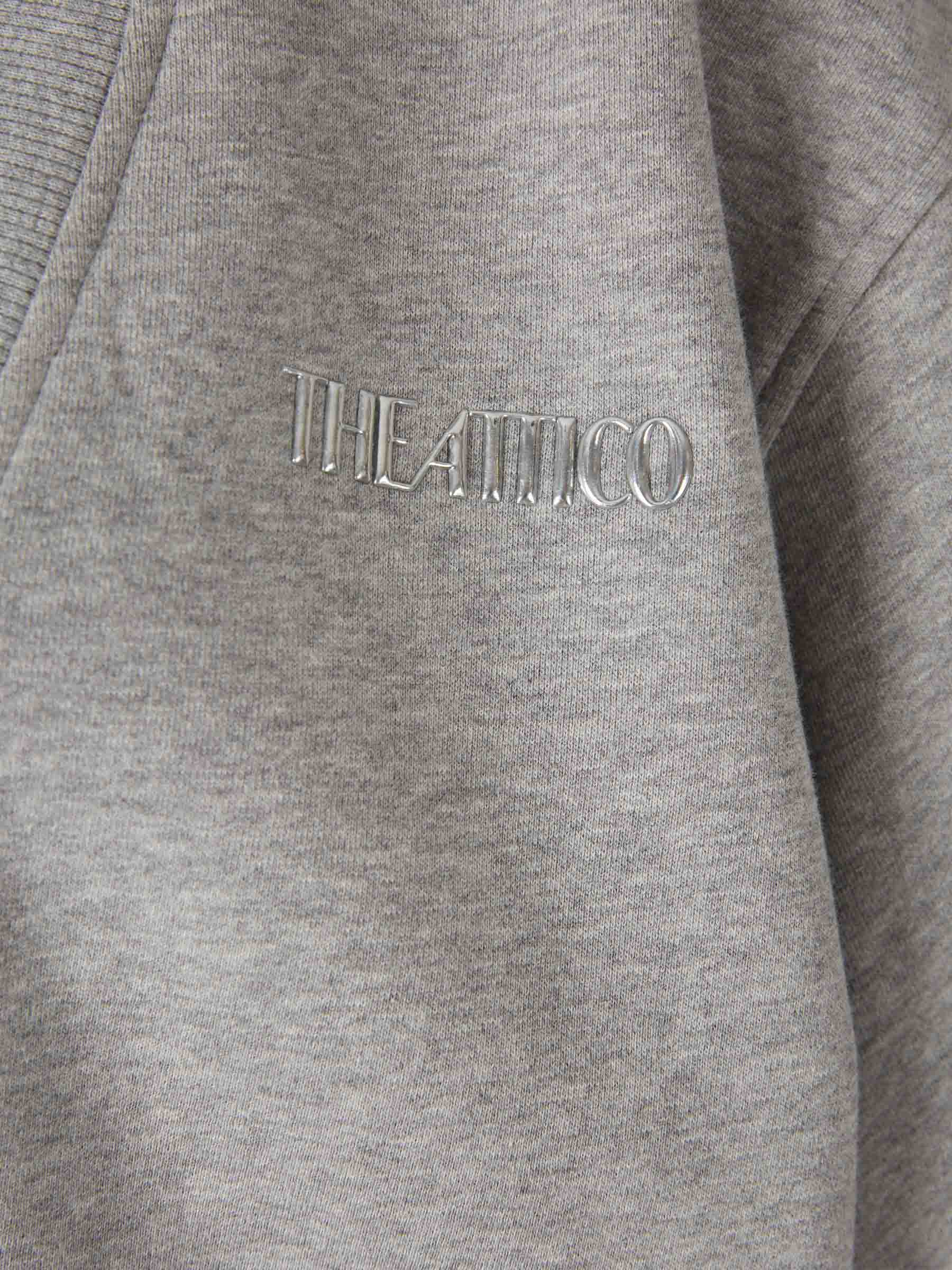 The Attico Mujer Barcelona Sudadera Pico Logo color Negro sku 715-000208 01 - Foto 3