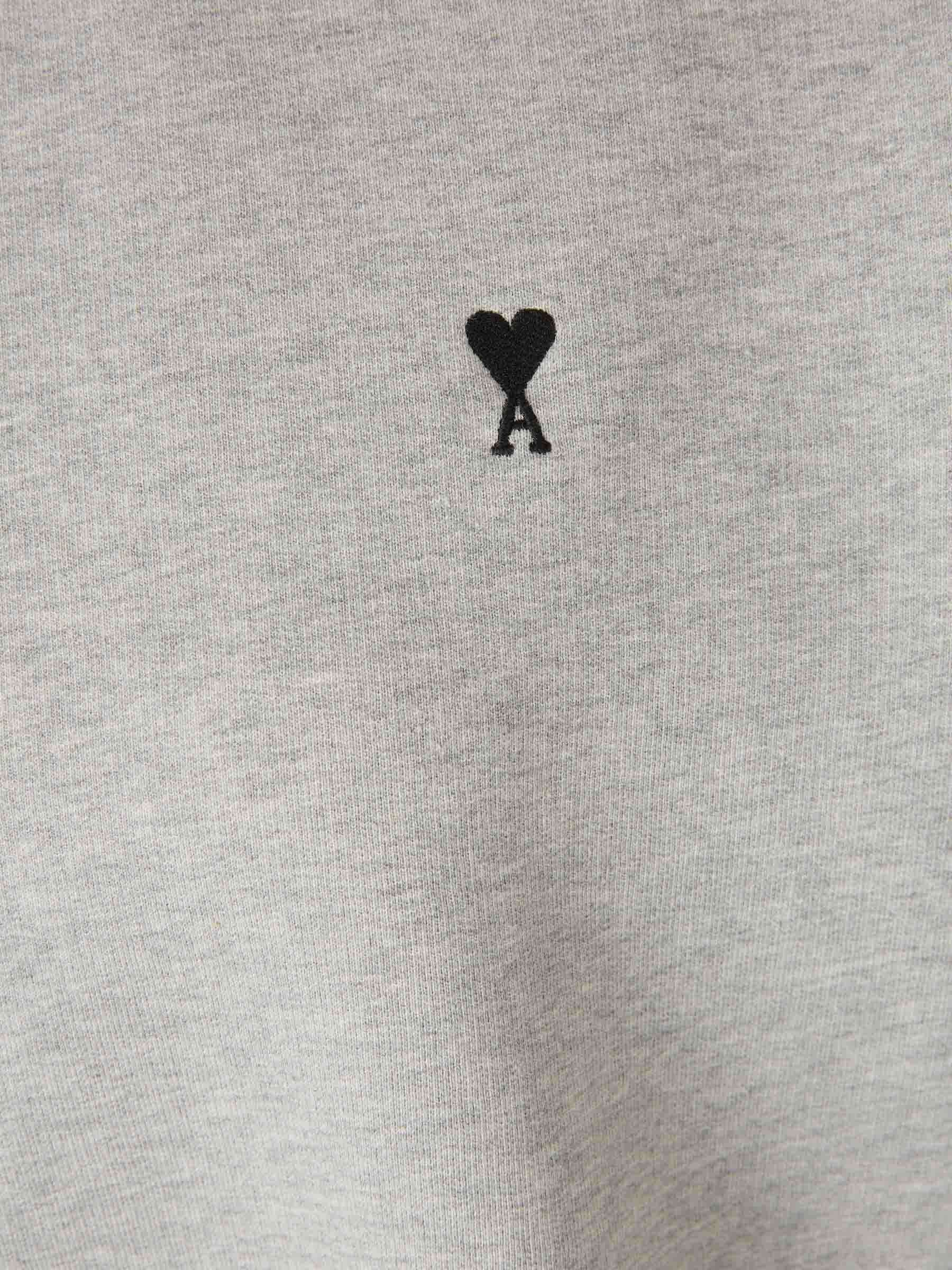 Ami Paris Mujer Barcelona Sudadera Cuello Redondo color Gris sku 715-000210 02 - Foto 4