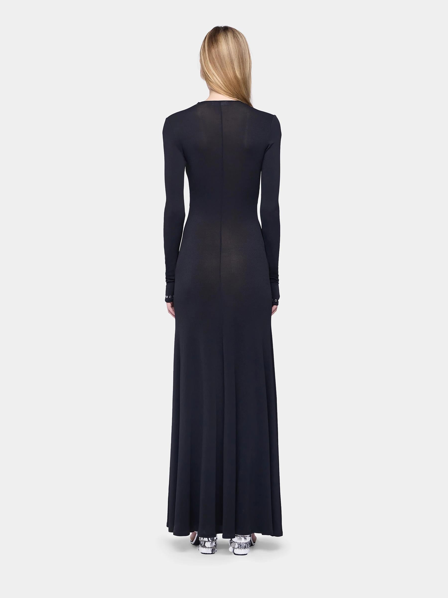 Rabanne Mujer Barcelona Vestido Maxi Ojales color Negro sku 721-000534 01 - Foto 3