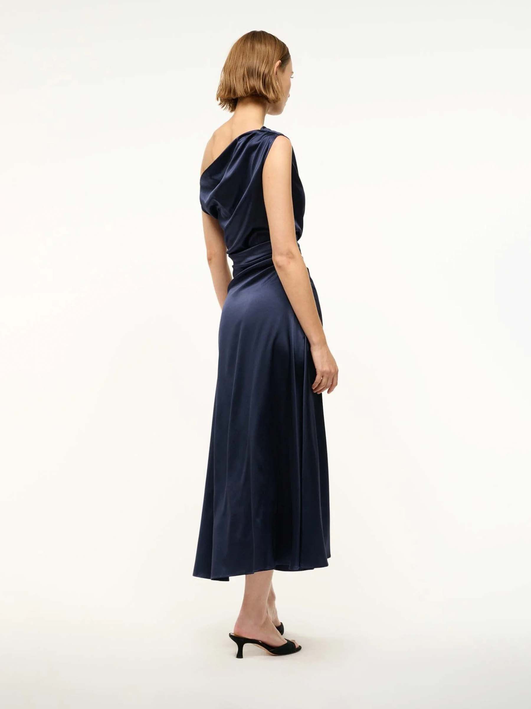 Staud Mujer Barcelona Vestido Midi Phare color Azul Marino sku 721-000554 01 - Foto 3