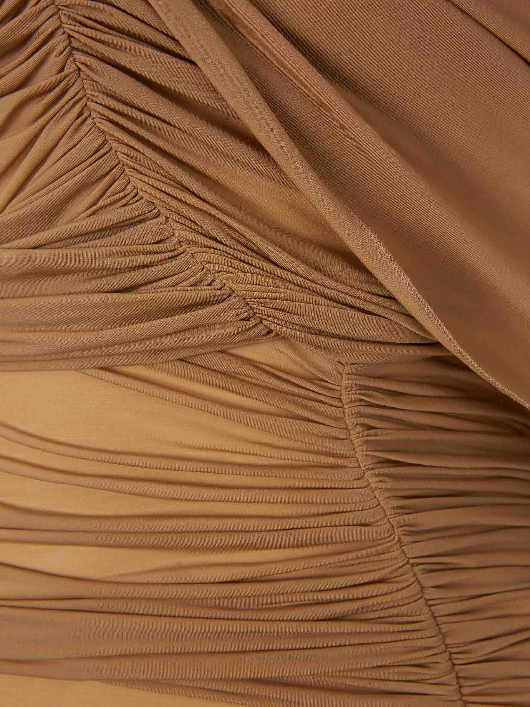 Magda Butrym Mujer Barcelona Vestido Midi Drapeado color Camel sku 721-000584 01 - Foto 3