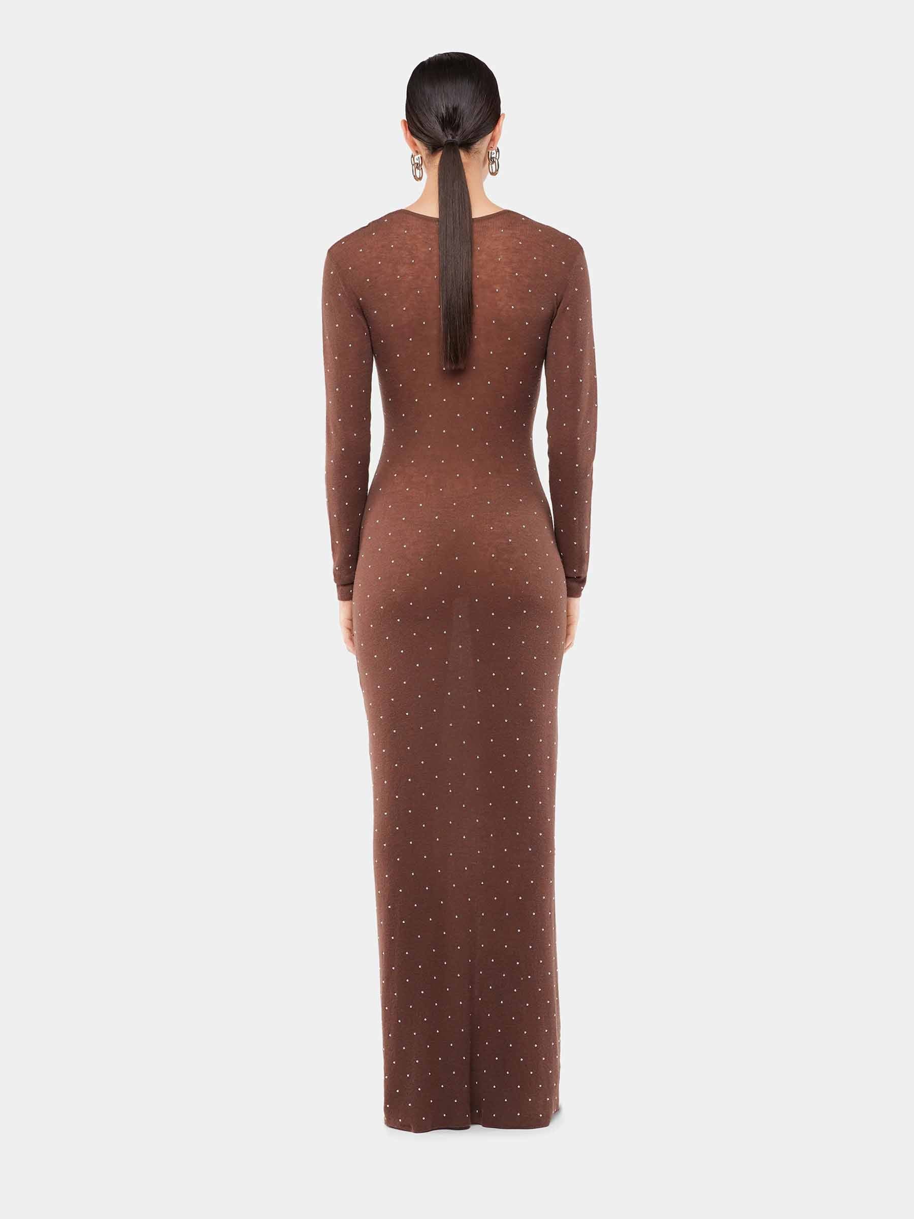 Rabanne Mujer Barcelona Vestido Midi Punto color Marrón sku 721-000616 01 - Foto 3