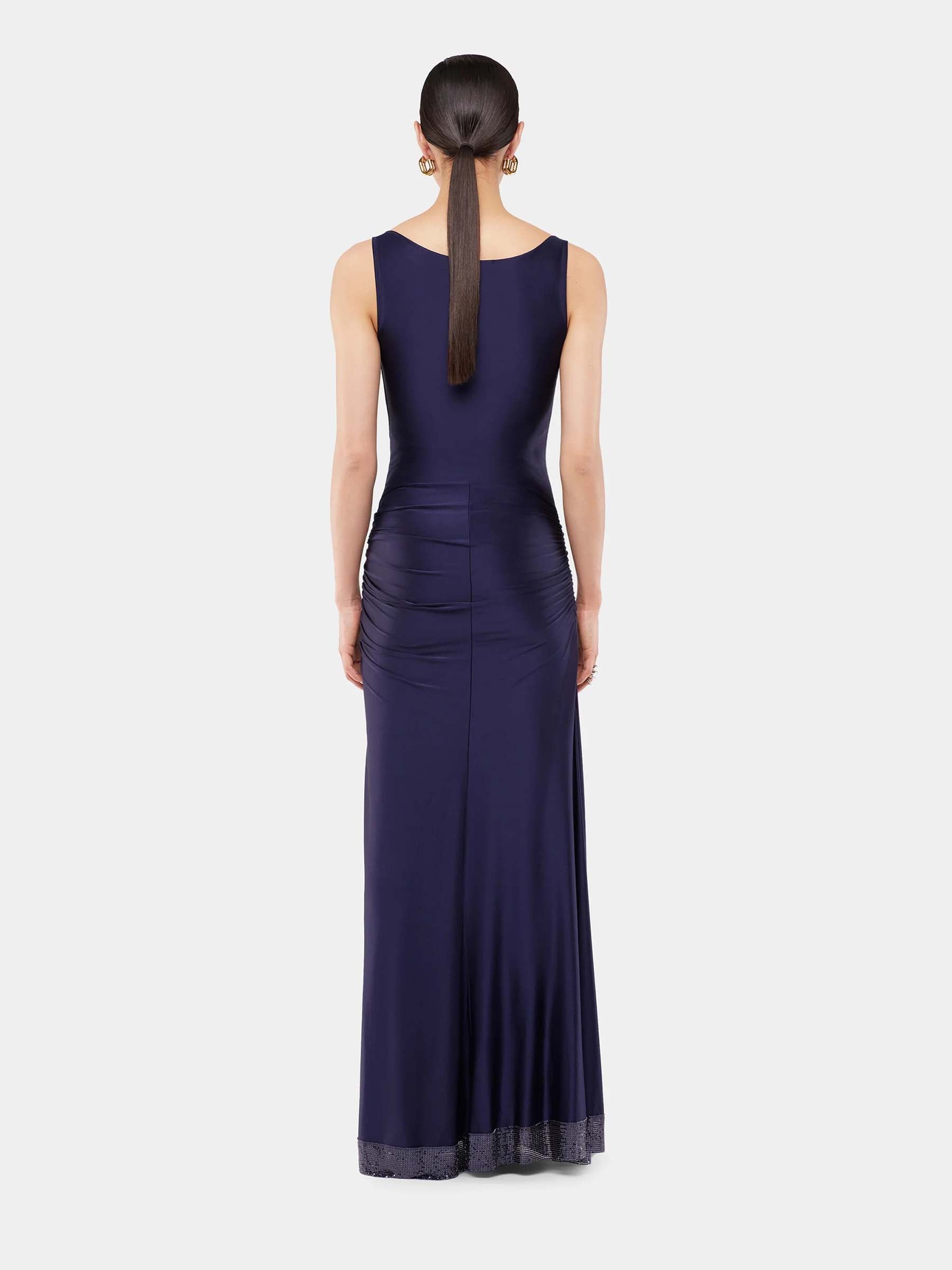 Rabanne Mujer Barcelona Vestido Maxi Drapeado color Azul Marino sku 721-000618 01 - Foto 3