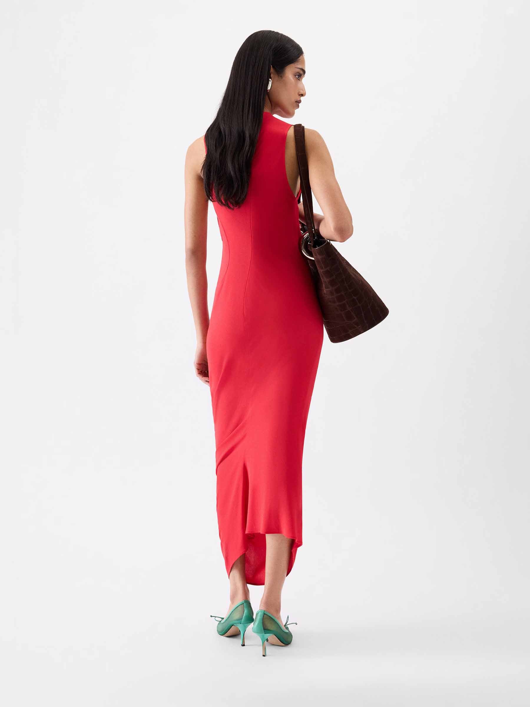 Jacquemus Mujer Barcelona Vestido Midi J color Rojo sku 721-000626 01 - Foto 3