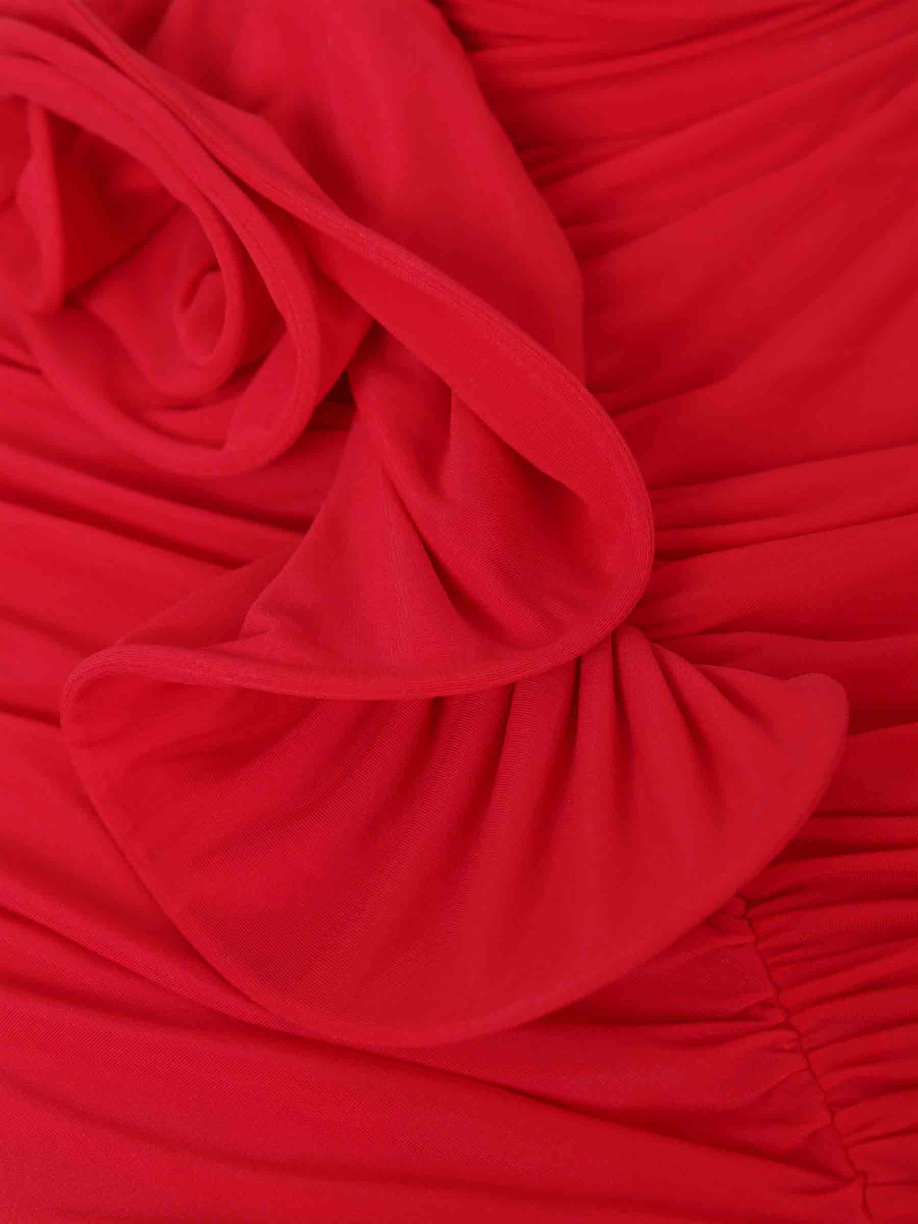 Magda Butrym Mujer Barcelona Vestido Midi Drapeado color Rojo sku 721-000636 01 - Foto 4