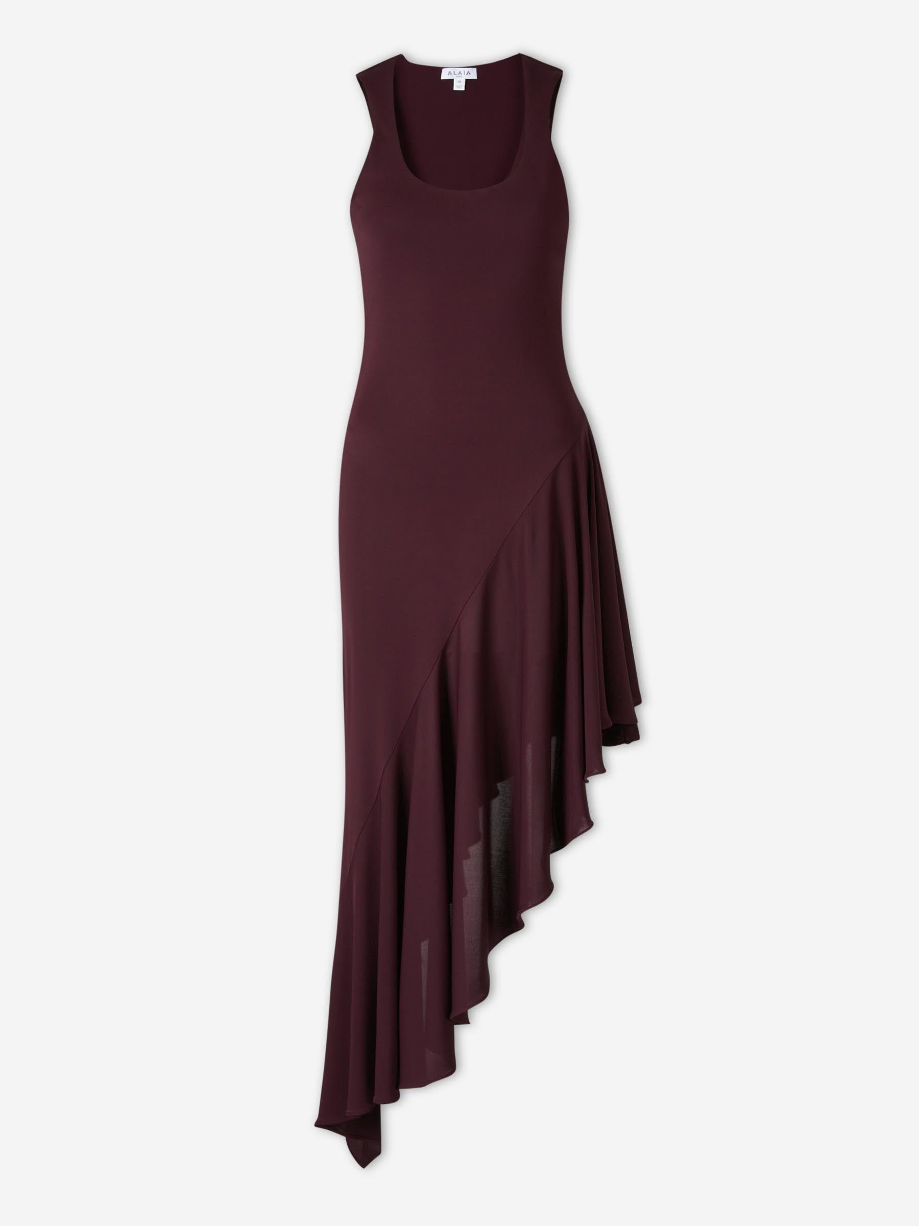 Alaa Asymmetrical Ruffle Dress Mujer 721-000797 01 Alaa Asymmetrical Ruffle Dress Mujer 721-000797 01