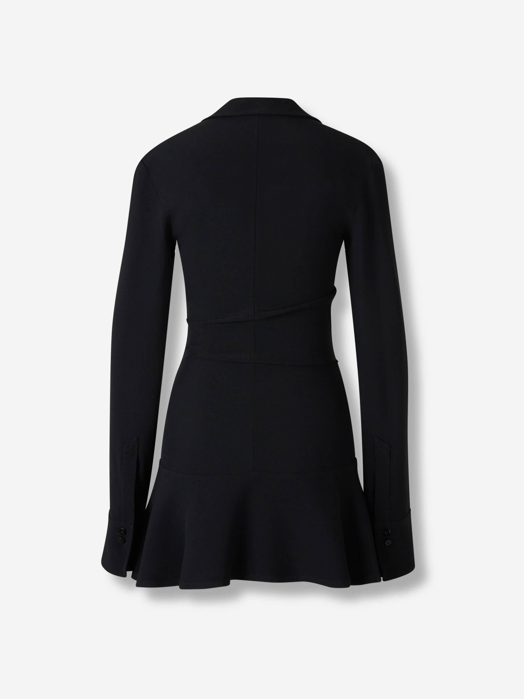 The Attico Mujer Barcelona Vestido Mini Camisero color Negro sku 731-006073 01 - Foto 3