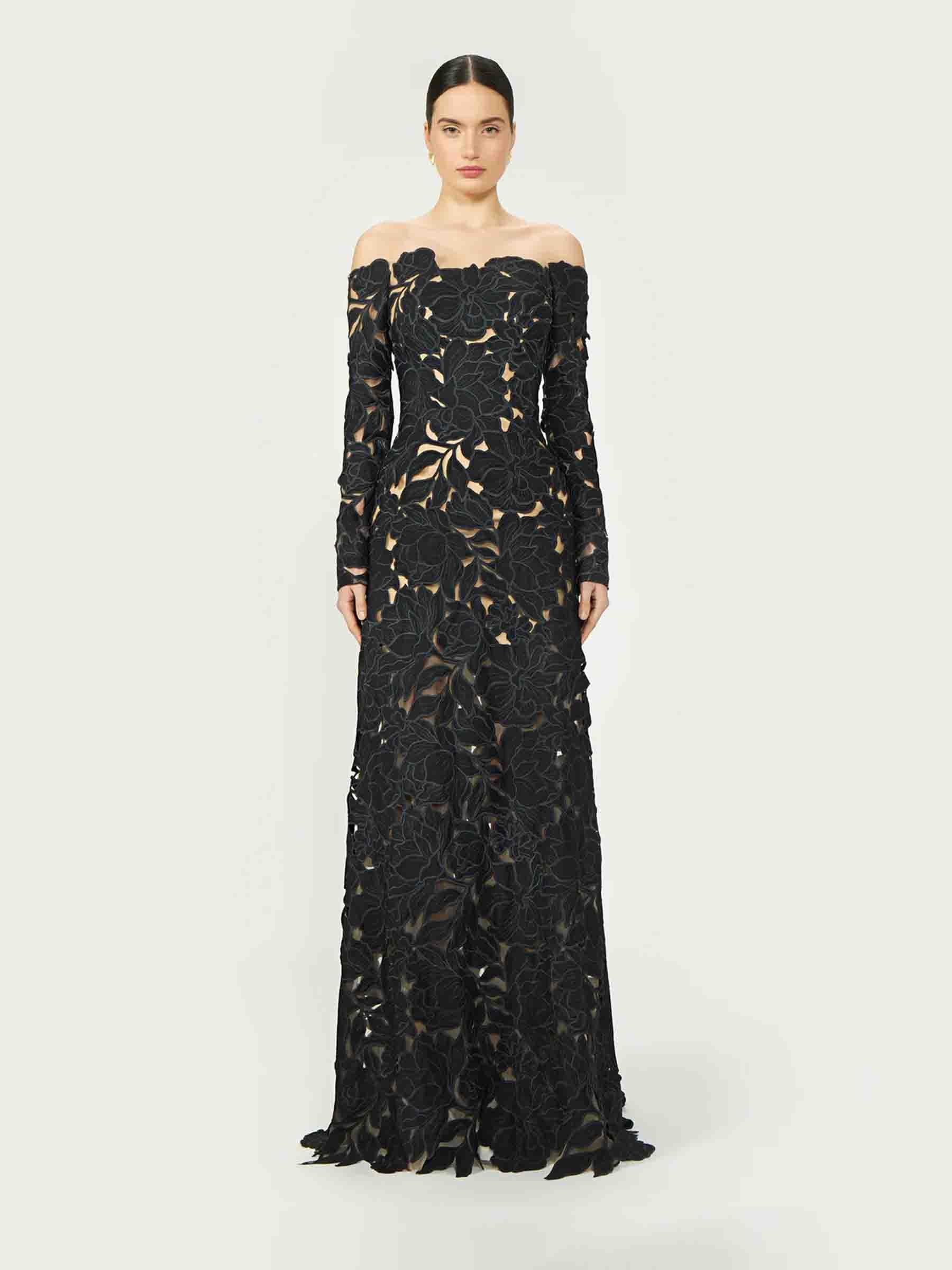 Costarellos Mujer Barcelona Vestido Maxi Kasia color Negro sku 732-001500 02 - Foto 2