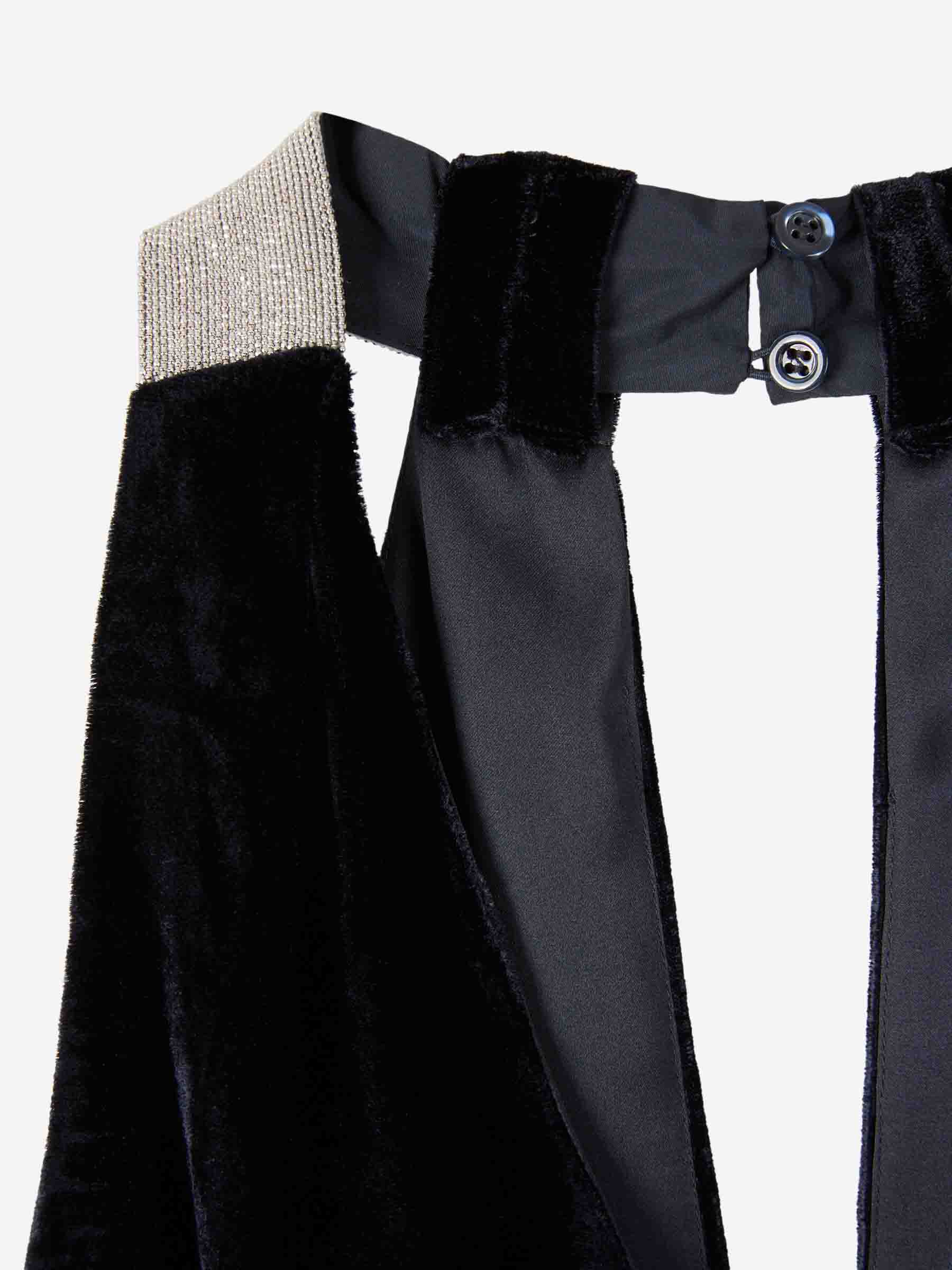 Peserico Mujer Barcelona Vestido Maxi Velvet color Azul Noche sku 732-001538 01 - Foto 4