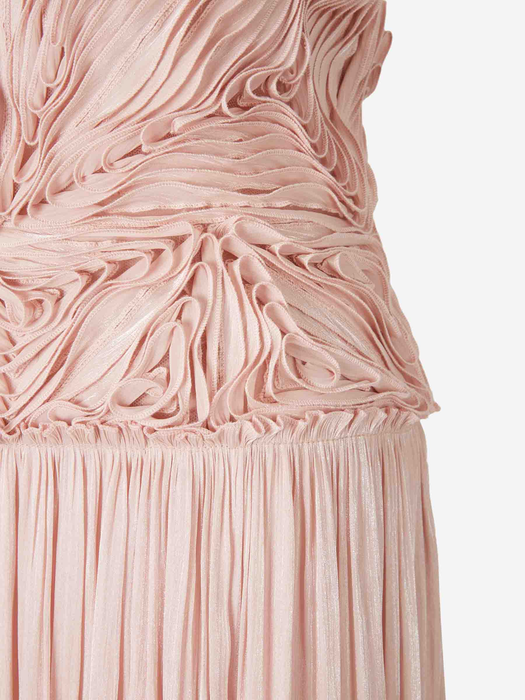 Costarellos Mujer Barcelona Vestido Maxi Georgette color Rosa Palo sku 732-001588 01 - Foto 3