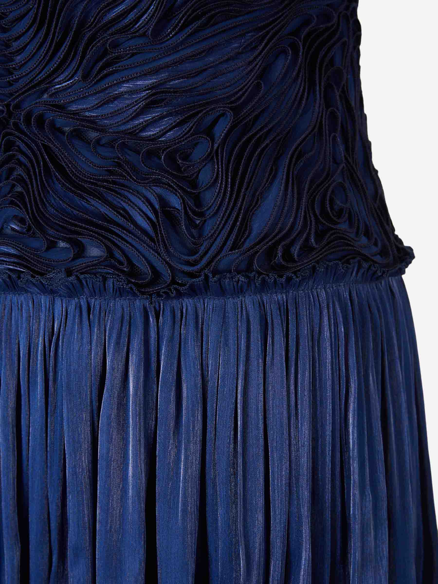 Costarellos Mujer Barcelona Vestido Maxi Drapeado color Azul Marino sku 732-001590 01 - Foto 4