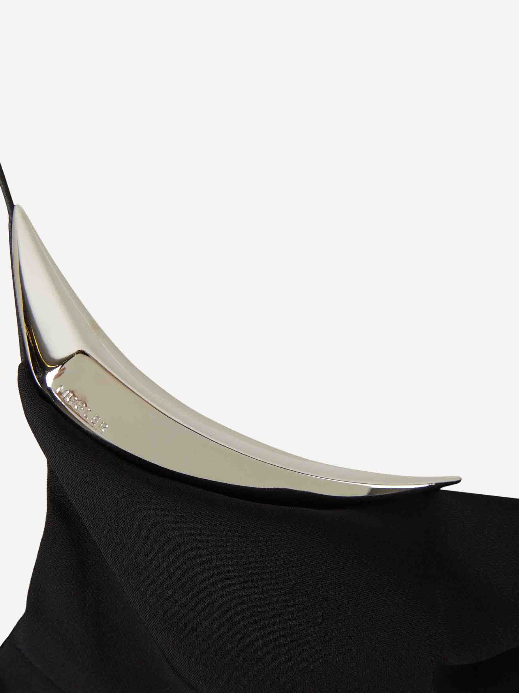 Mugler Mujer Barcelona Vestido Maxi Asimétrico color Negro sku 732-001607 01 - Foto 3