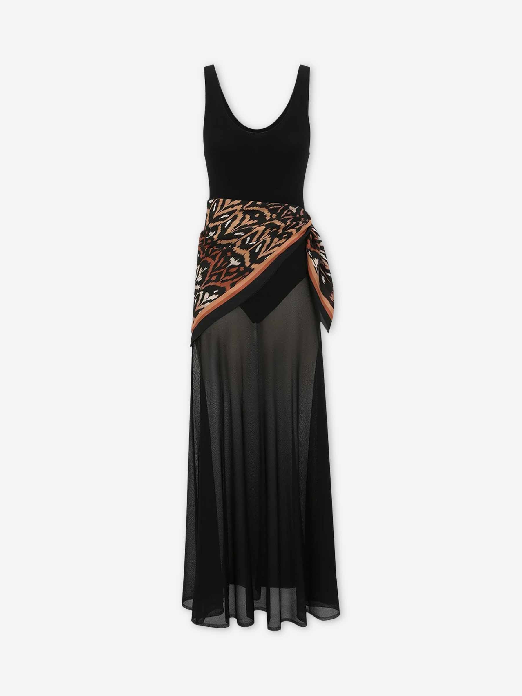 Zimmermann Semi-transparent dress with scarf Mujer 732-001741 01 Zimmermann Semi-transparent dress with scarf Mujer 732-001741 01