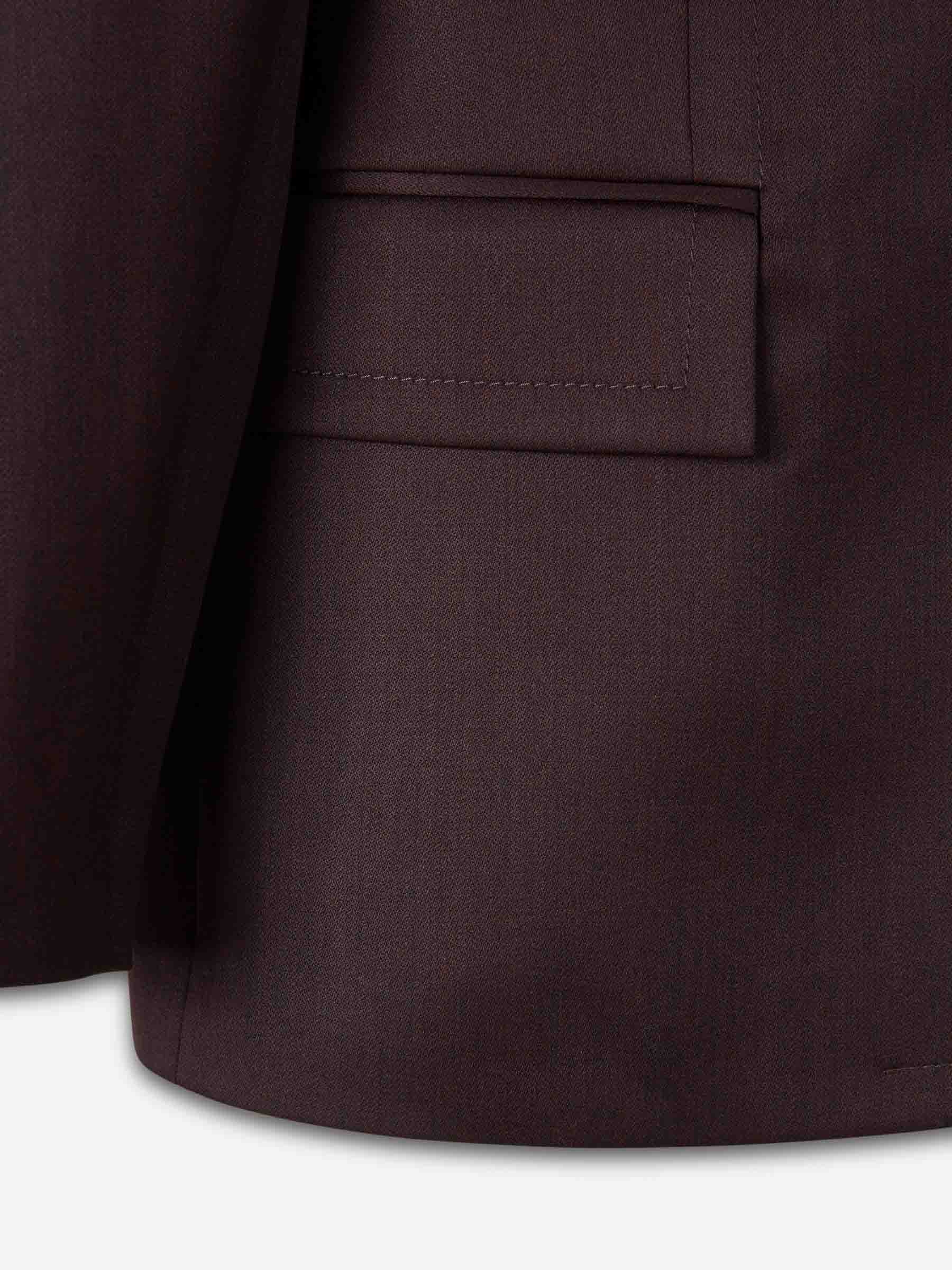 Magda Butrym Mujer Barcelona Blazer Recta Lana color Burdeos sku 741-002290 01 - Foto 4