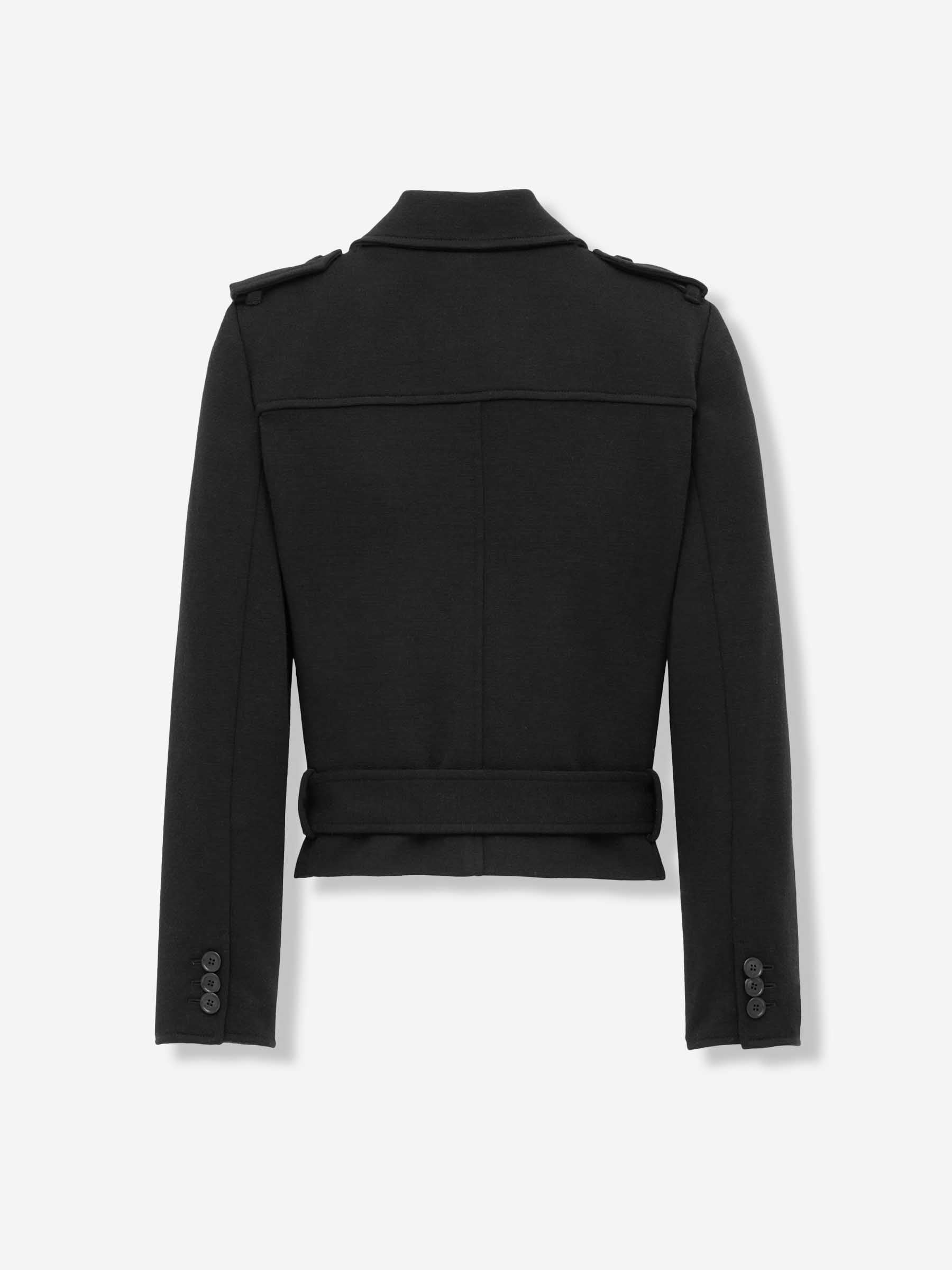 Saint Laurent Mujer Barcelona Chaqueta Corta Doble Cruce color Negro sku 741-002297 01 - Foto 3