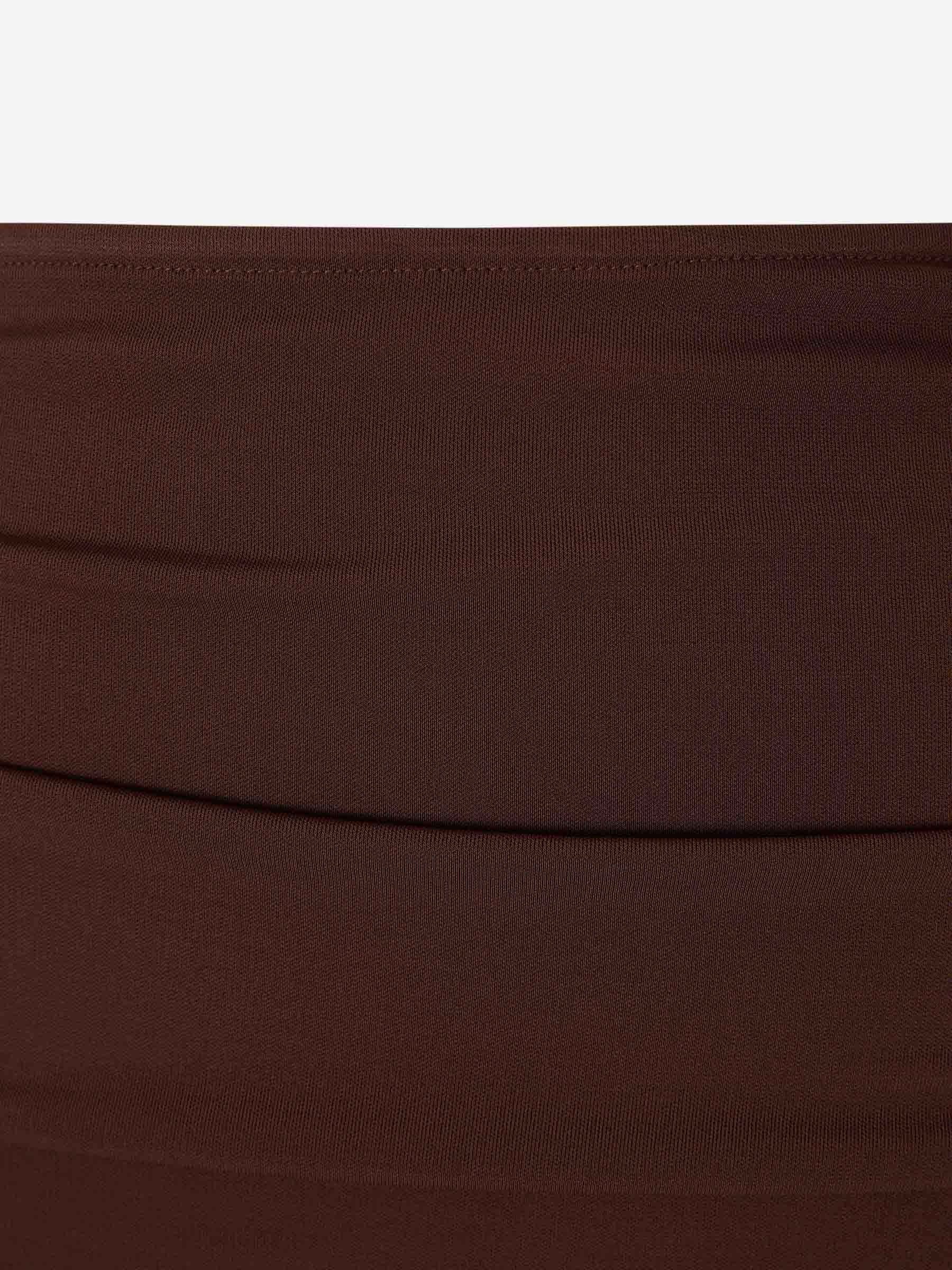 Cult Gaia Mujer Barcelona Falda Midi Dany color Marrón Oscuro sku 750-001648 01 - Foto 3