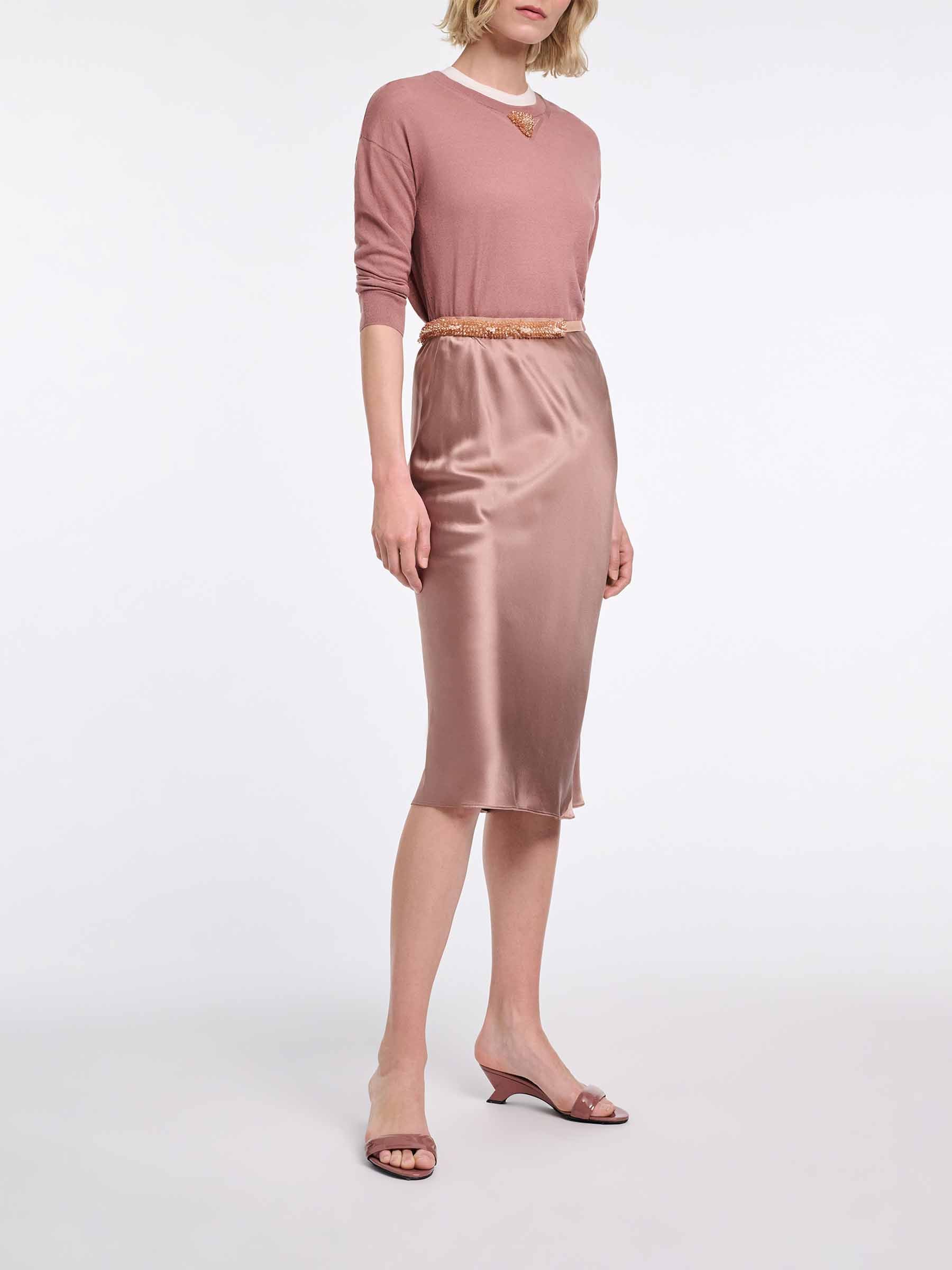 Dorothee Schumacher Mujer Barcelona Falda Midi Sense of Shine color Rosa Envejecido sku 750-001671 01 - Foto 3