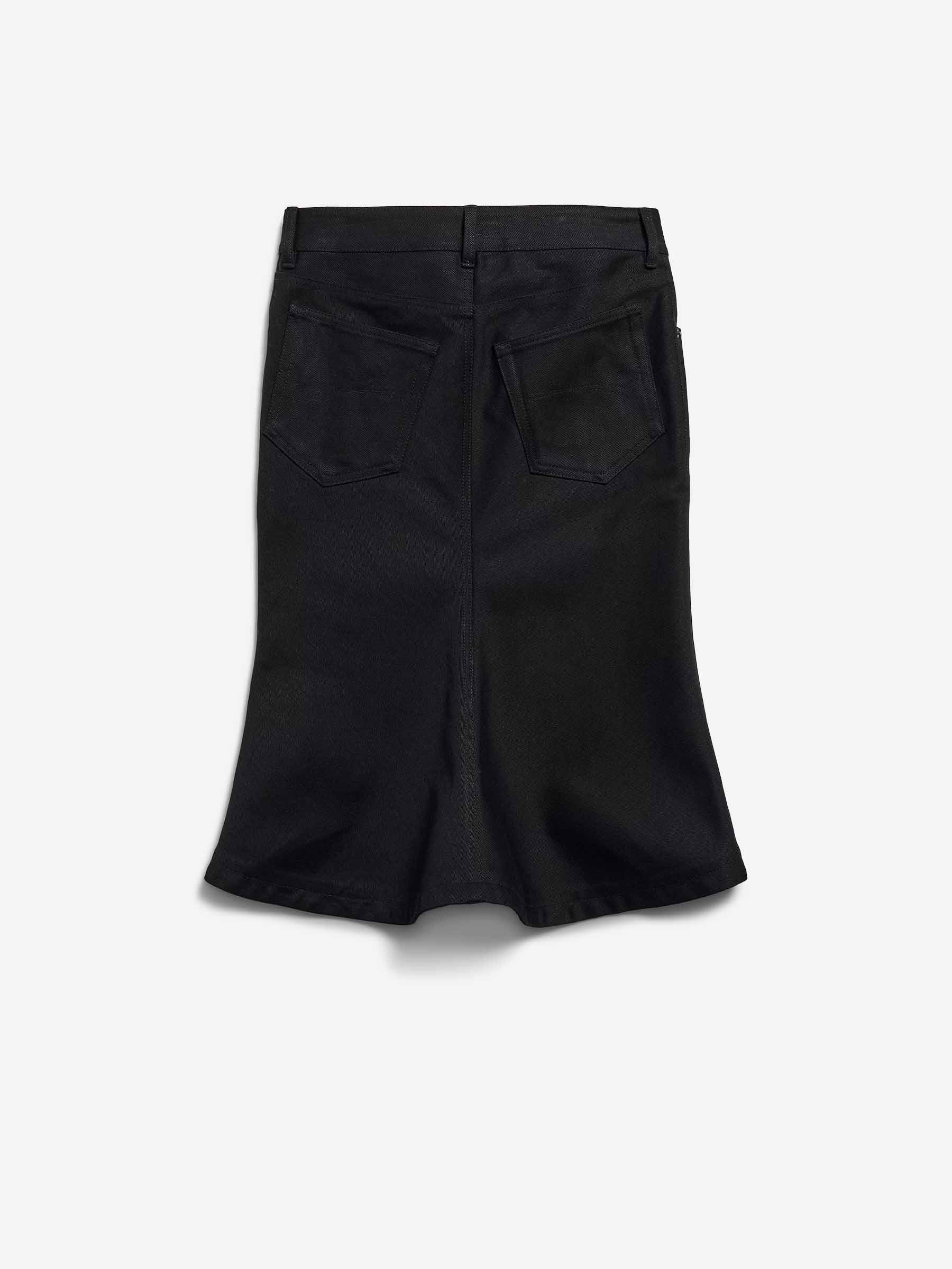 Balenciaga Mujer Barcelona Falda Midi Godet color Negro sku 750-001709 01 - Foto 3