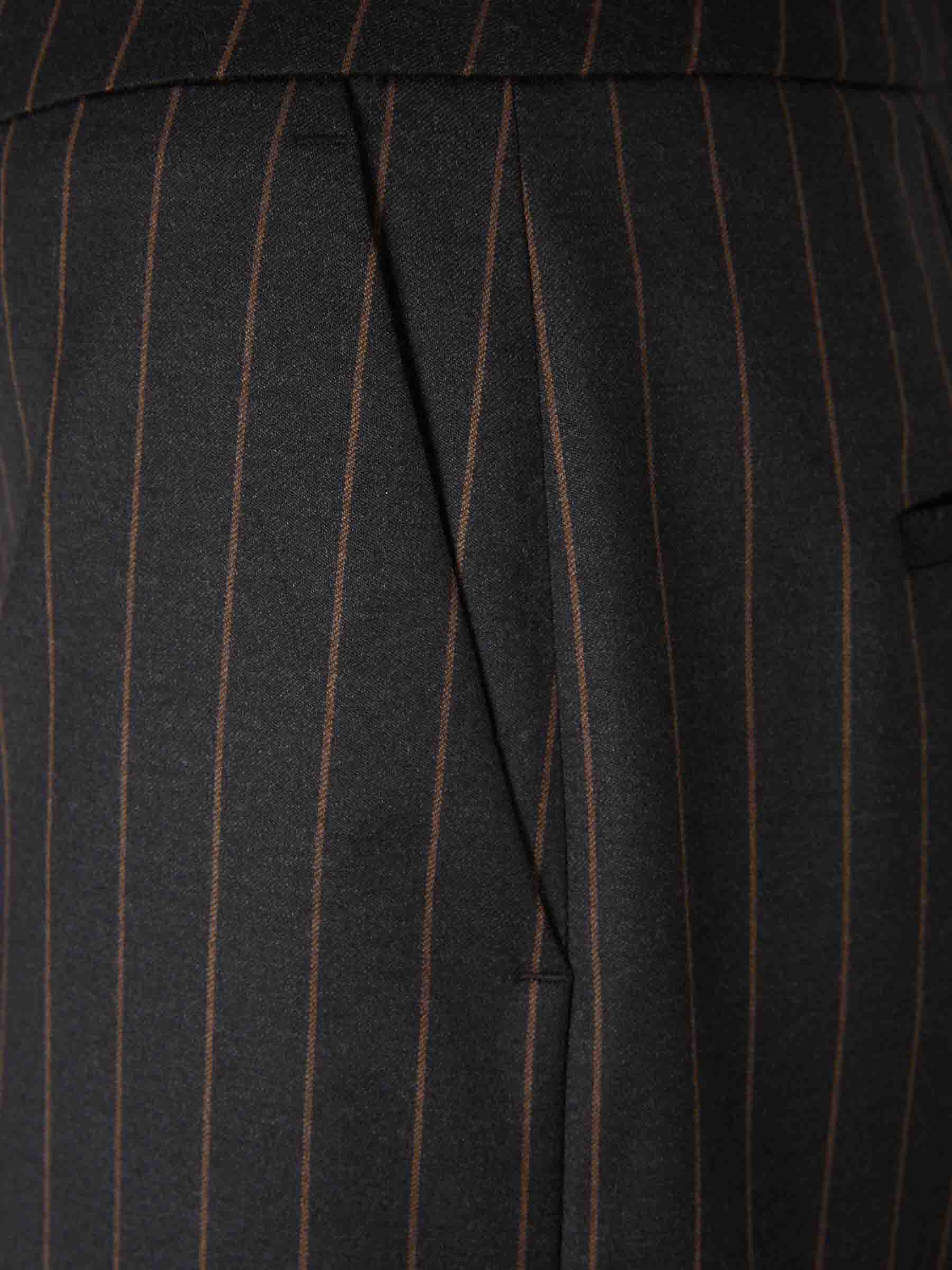 Peserico Mujer Barcelona Pantalones Raya Diplomática color Gris Antracita sku 761-003832 01 - Foto 3