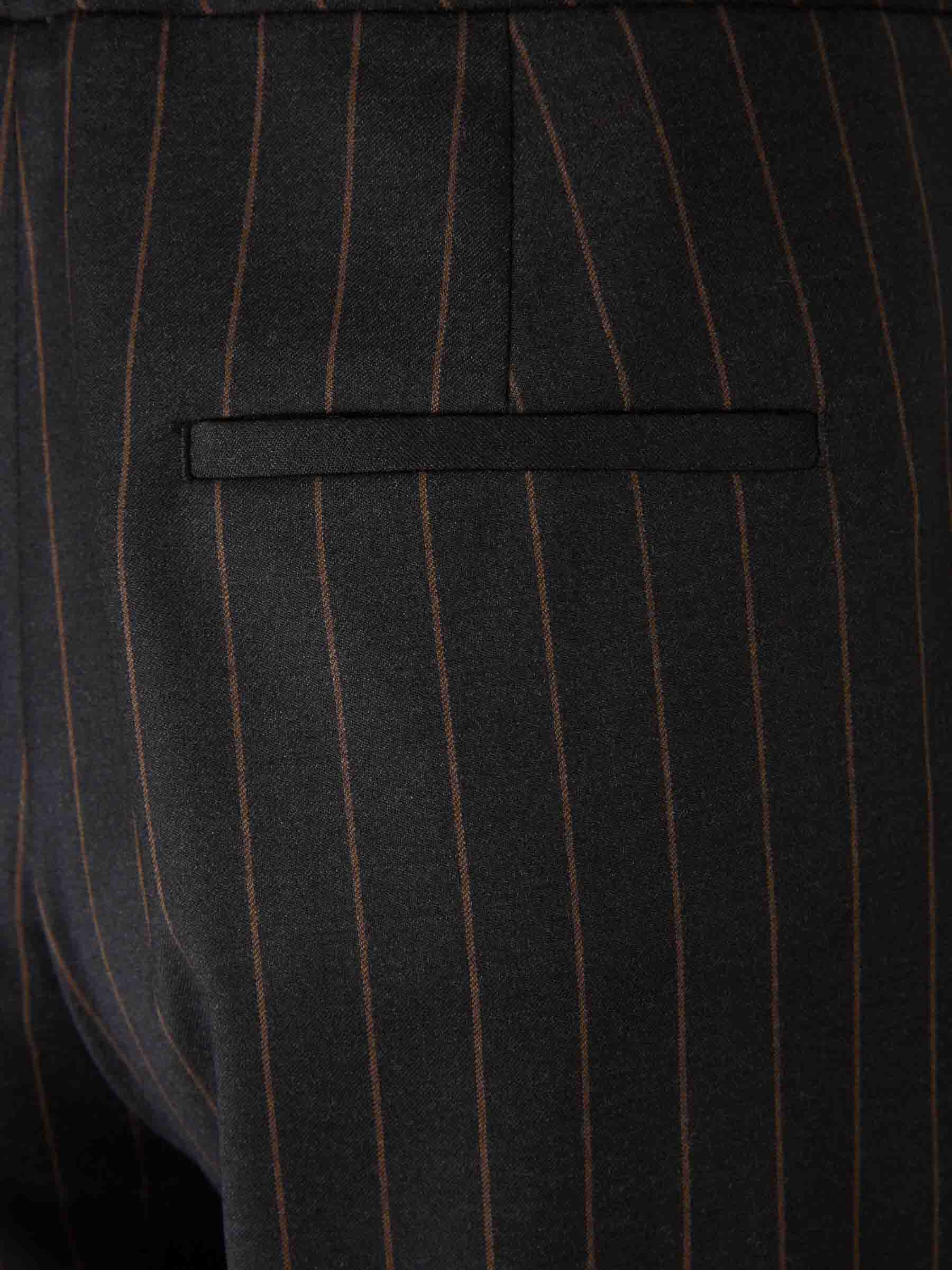 Peserico Mujer Barcelona Pantalones Raya Diplomática color Gris Antracita sku 761-003832 01 - Foto 4