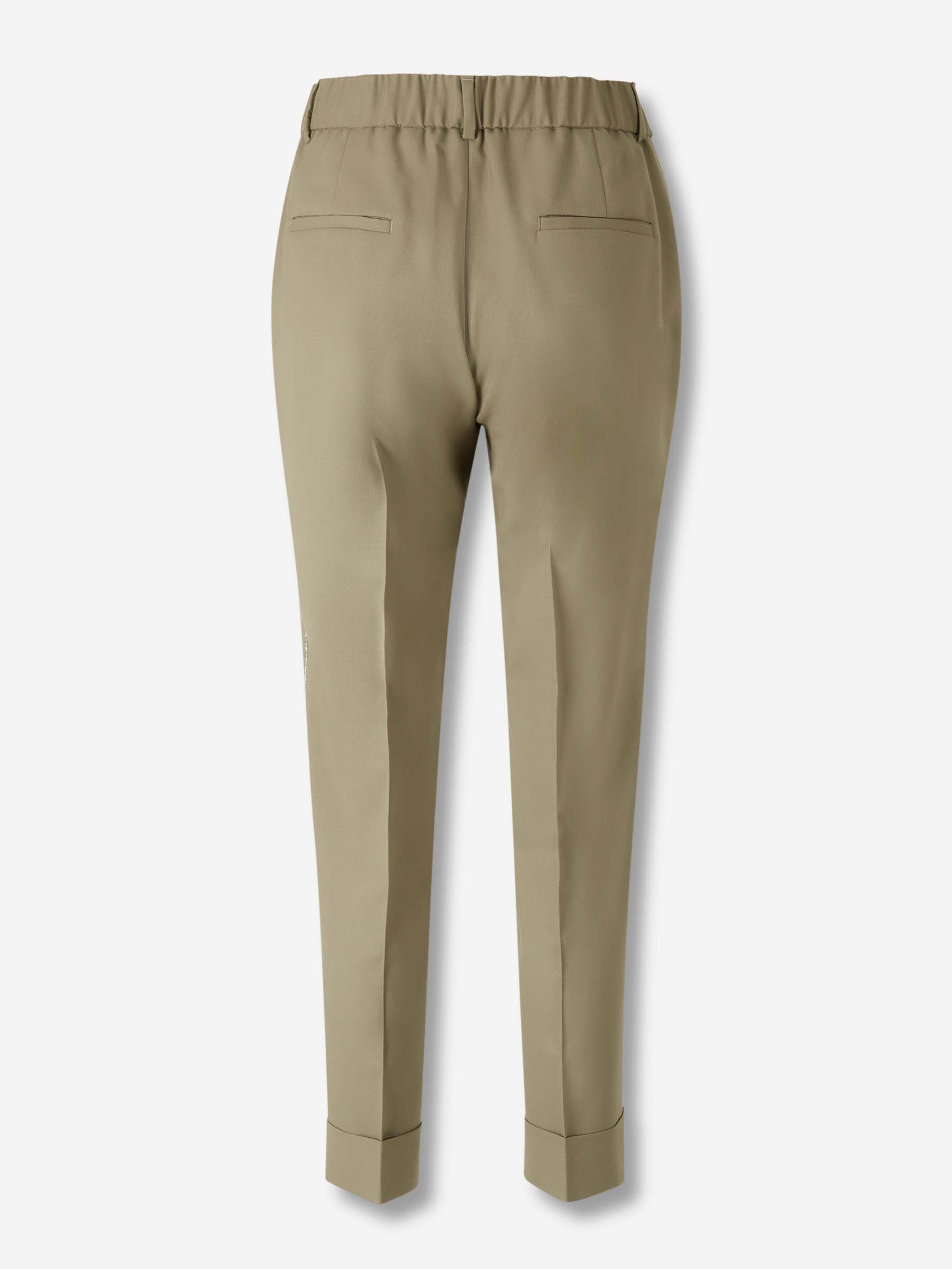 Peserico Mujer Barcelona Pantalones Vestir Rectos color Verde sku 761-003834 01 - Foto 3