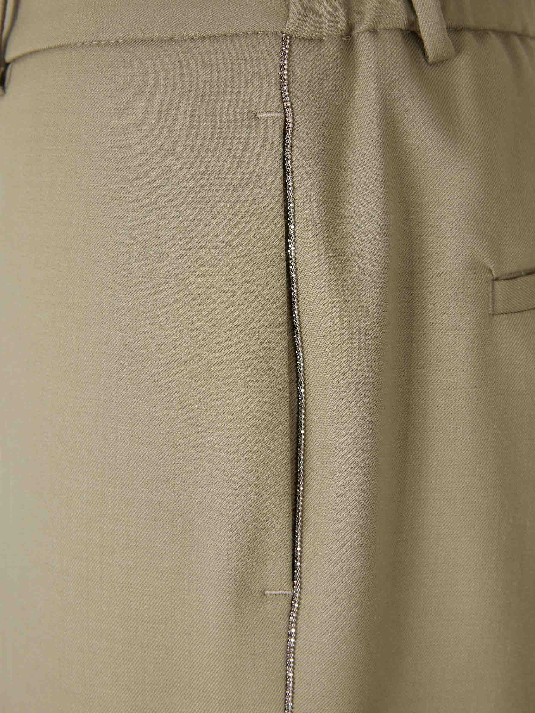 Peserico Mujer Barcelona Pantalones Vestir Rectos color Verde sku 761-003834 01 - Foto 4