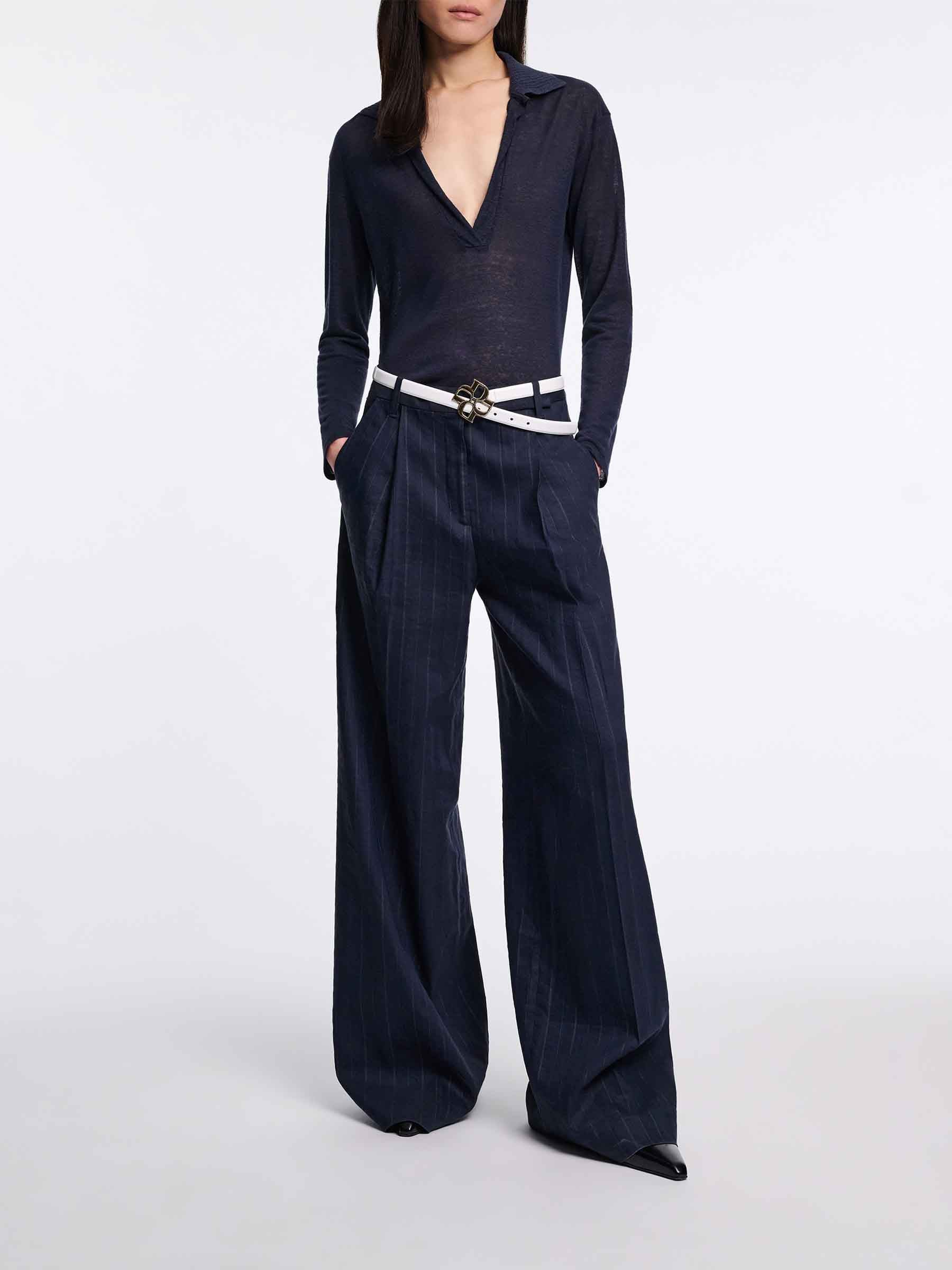 Dorothee Schumacher Mujer Barcelona Pantalones Anchos Plisados color Azul Noche sku 761-003864 01 - Foto 2