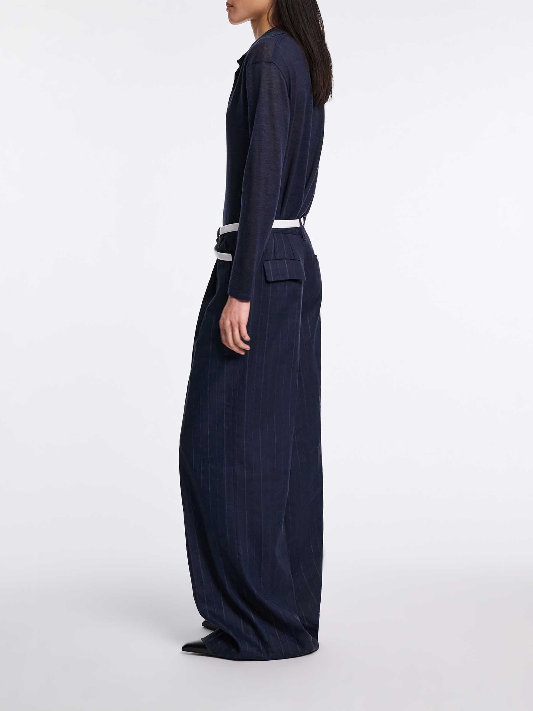 Dorothee Schumacher Mujer Barcelona Pantalones Anchos Plisados color Azul Noche sku 761-003864 01 - Foto 4