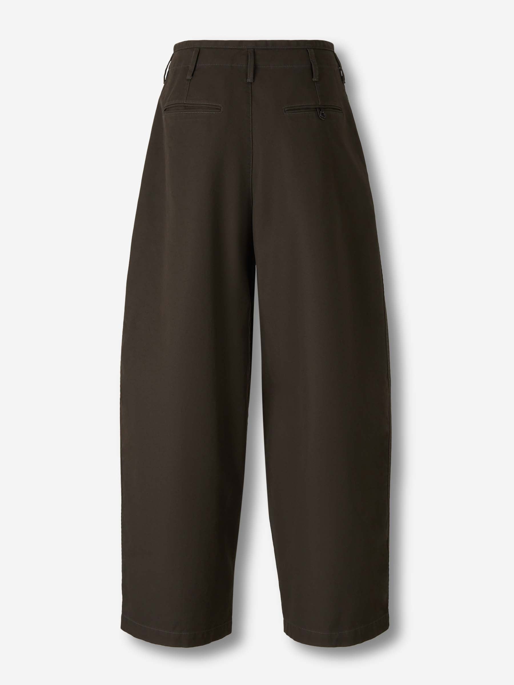 Lemaire Mujer Barcelona Pantalones Anchos Chinos color Marrón Oscuro sku 761-003909 01 - Foto 3