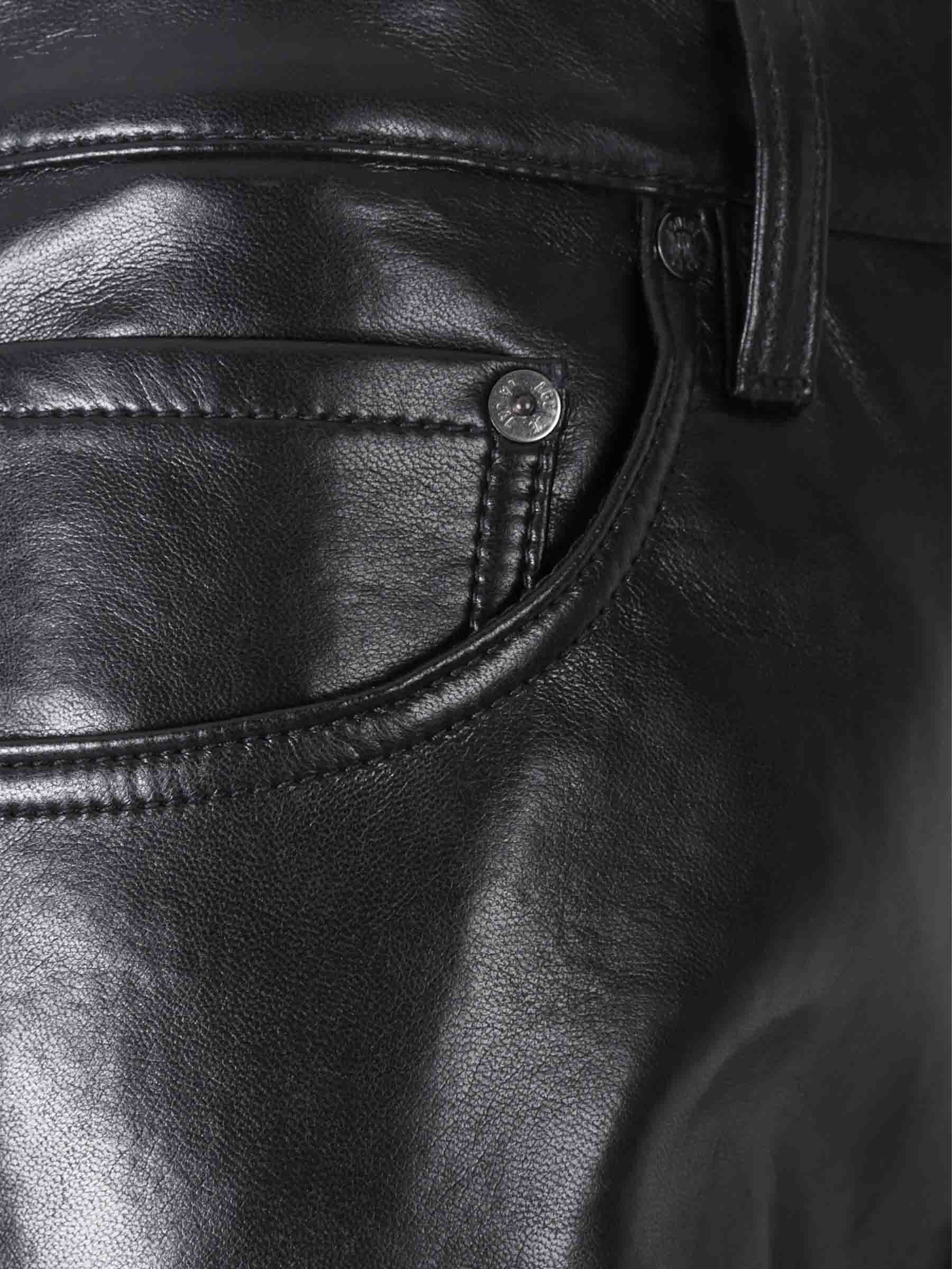 Agolde Mujer Barcelona Pantalones Rectos Piel color Negro sku 761-003915 01 - Foto 4