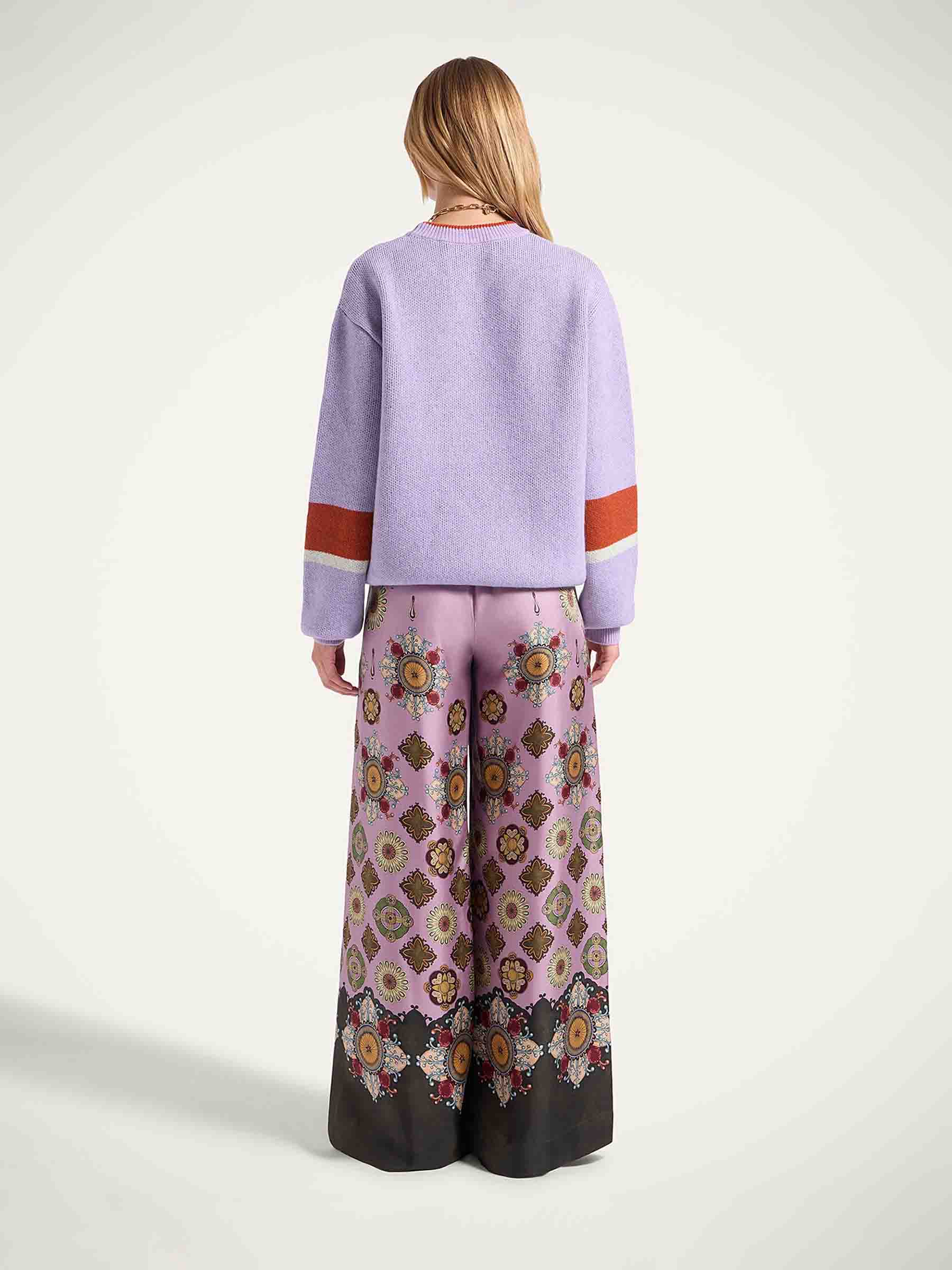 LaDoubleJ Mujer Barcelona Pantalones Palazzo Seda color Lila sku 761-003940 01 - Foto 2