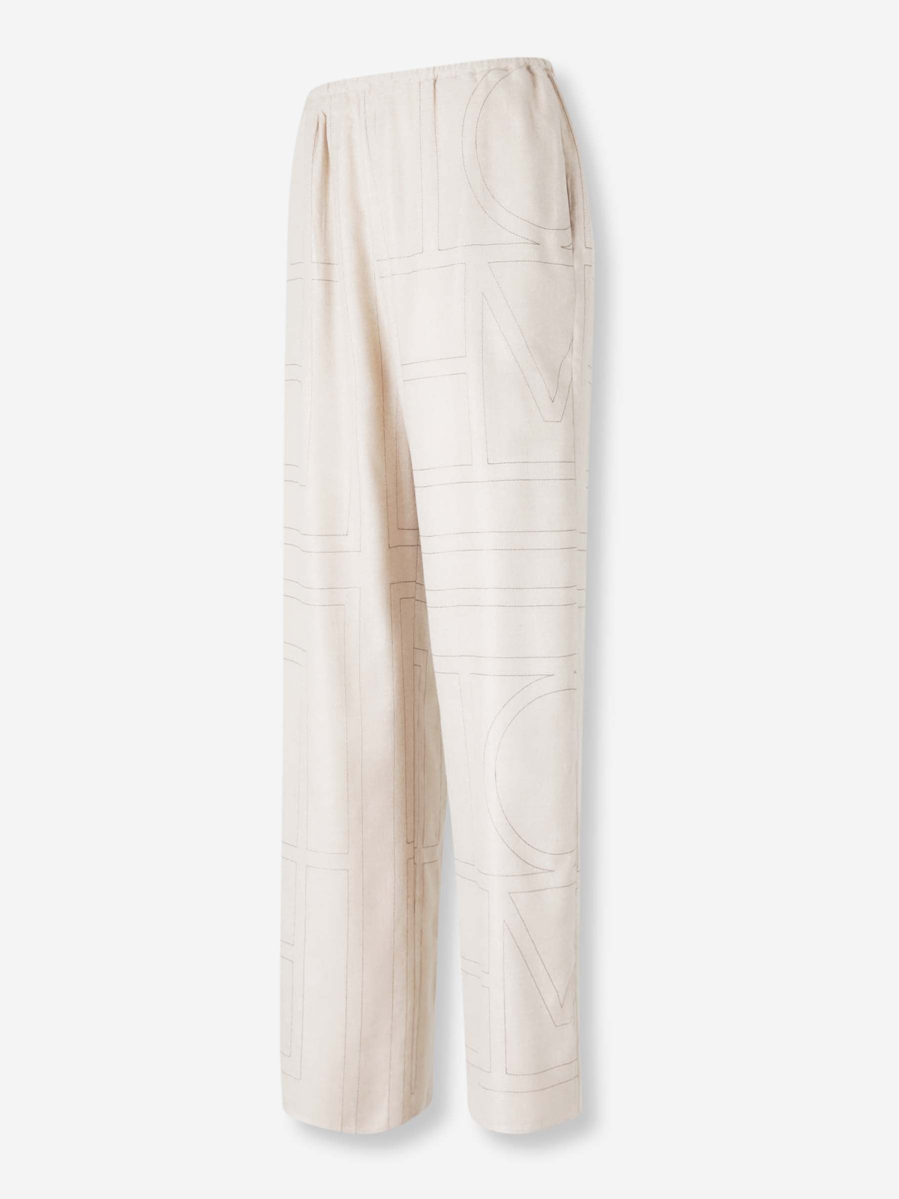 TOTEME Mujer Barcelona Joggers Pespuntes Monograma color Crema sku 761-004014 01 - Foto 4