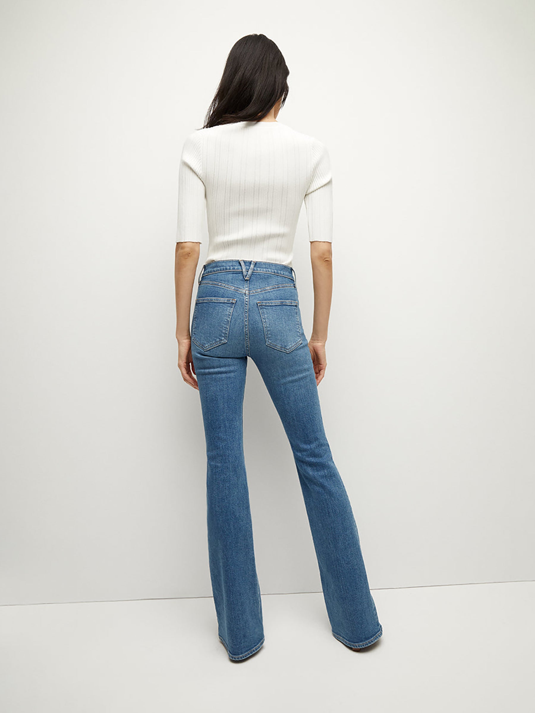 Veronica Beard Mujer Barcelona Jeans Flare Beverly color Azul Denim Oscuro sku 763-001679 01 - Foto 3