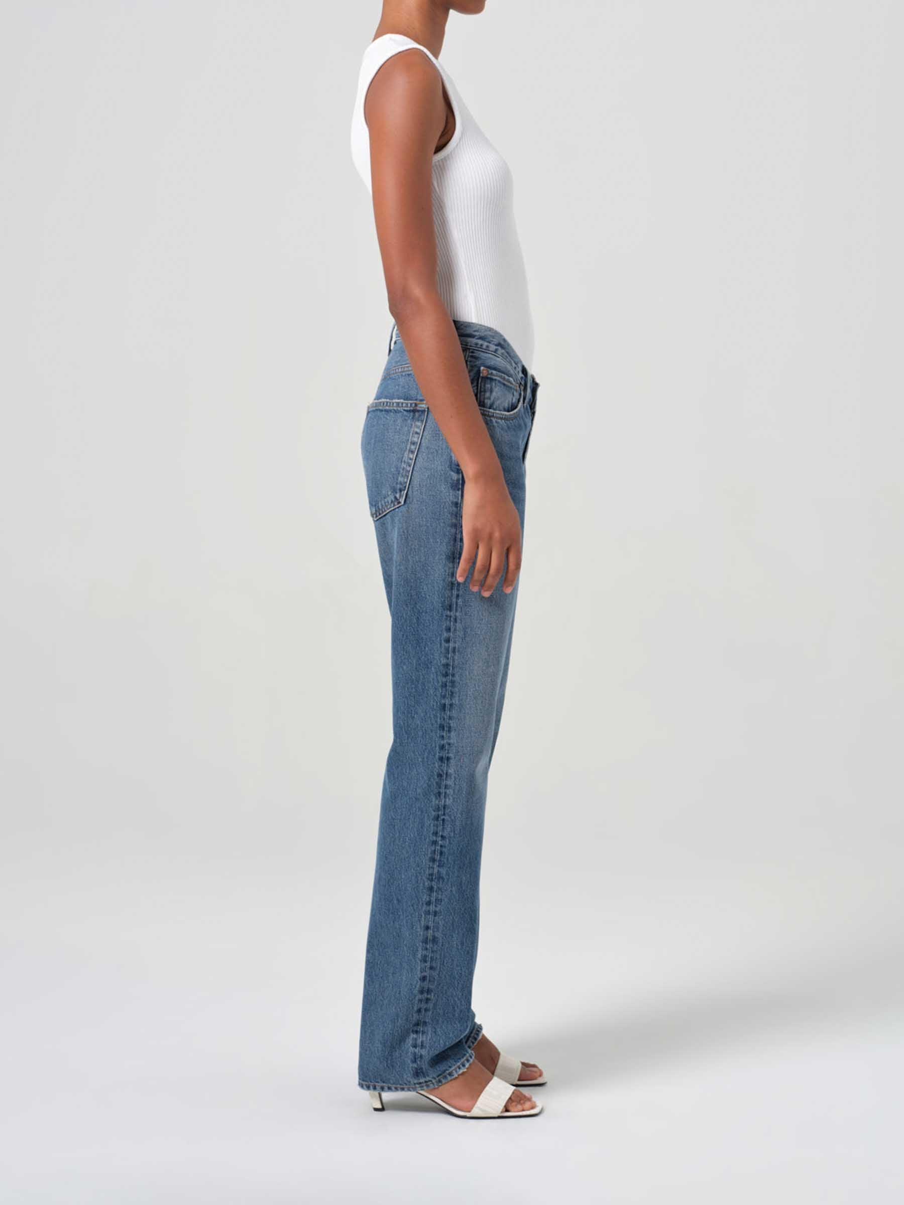 Agolde Mujer Barcelona Jeans V-Waist Kelly color Azul sku 763-001730 01 - Foto 5