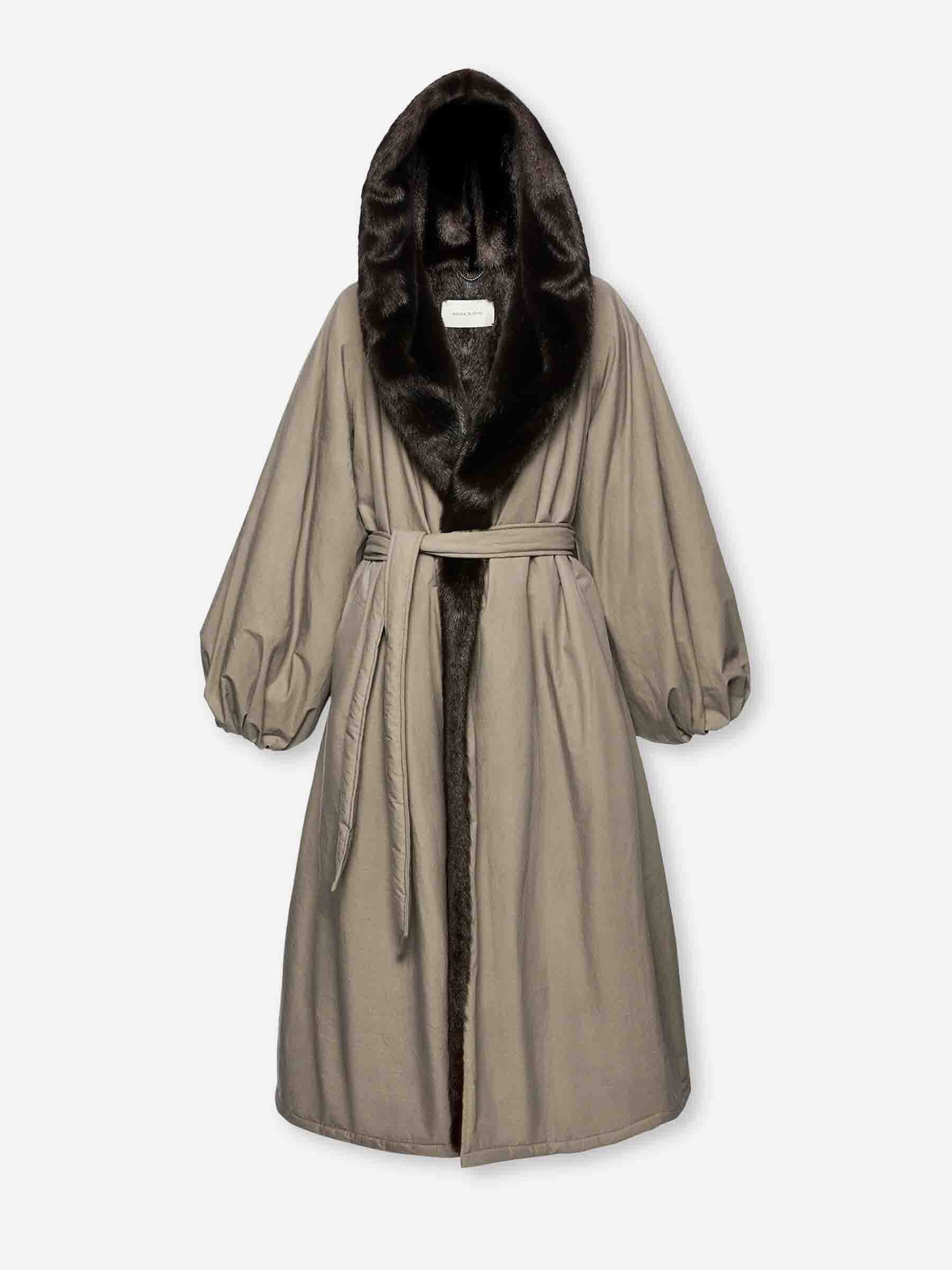 Magda Butrym – Magda Butrym Long Faux fur Coat in Barcelona or